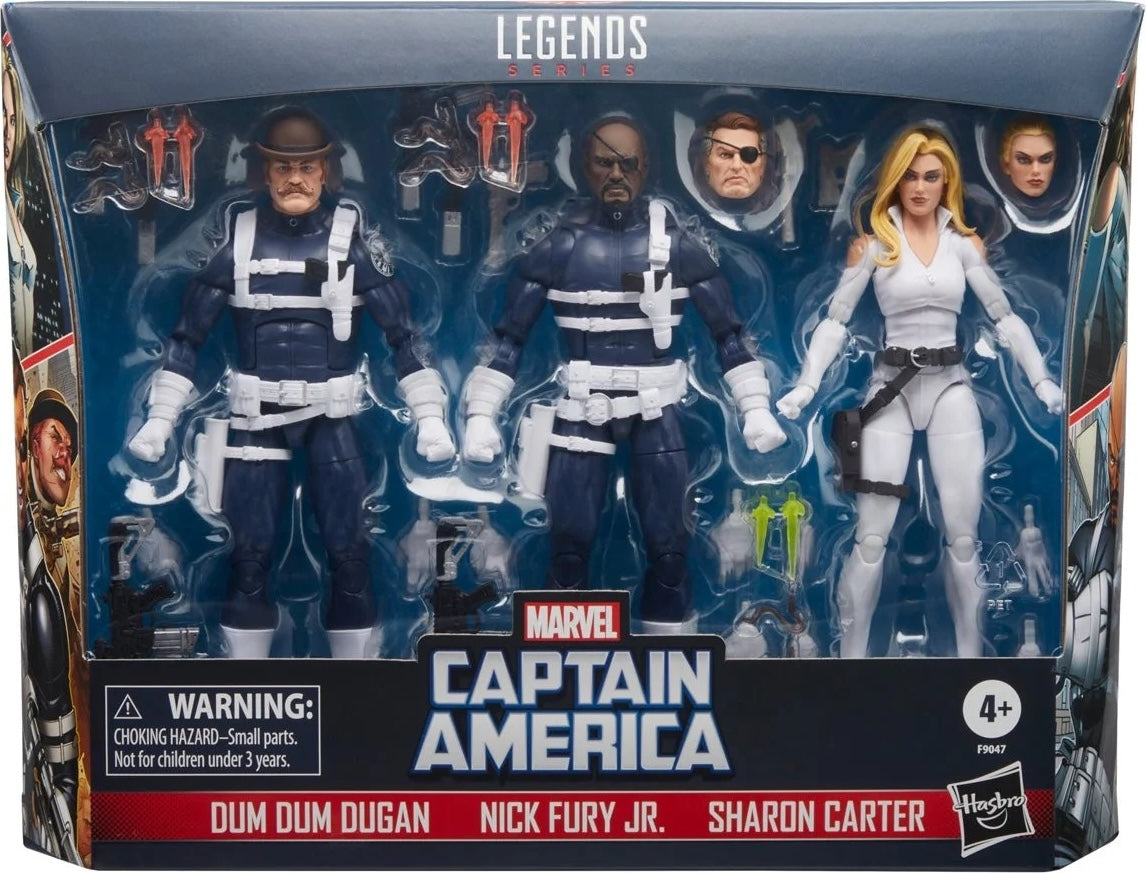 Marvel Legends Series - Shield 3 Pack (Dum Dum Dugan, Sharon Carter and Nick Fury Jr) -Exclusive、mySite、hgirdovlk