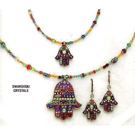 Michal Golan Deep Bright Hamsa Necklace、mySite、topwebapps