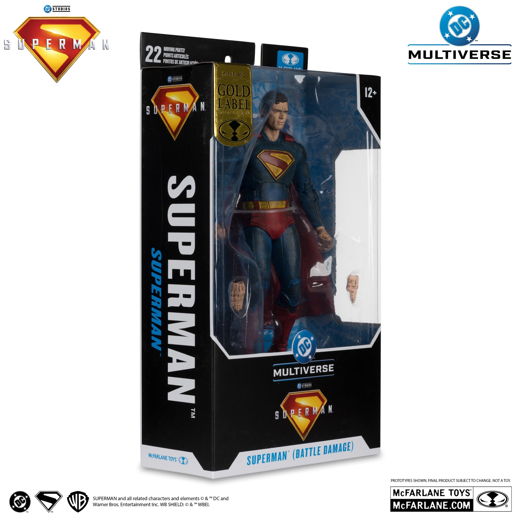 DC Multiverse Gold Label Superman Battle Damage Superman Movie (2025)、mySite、hgirdovlk