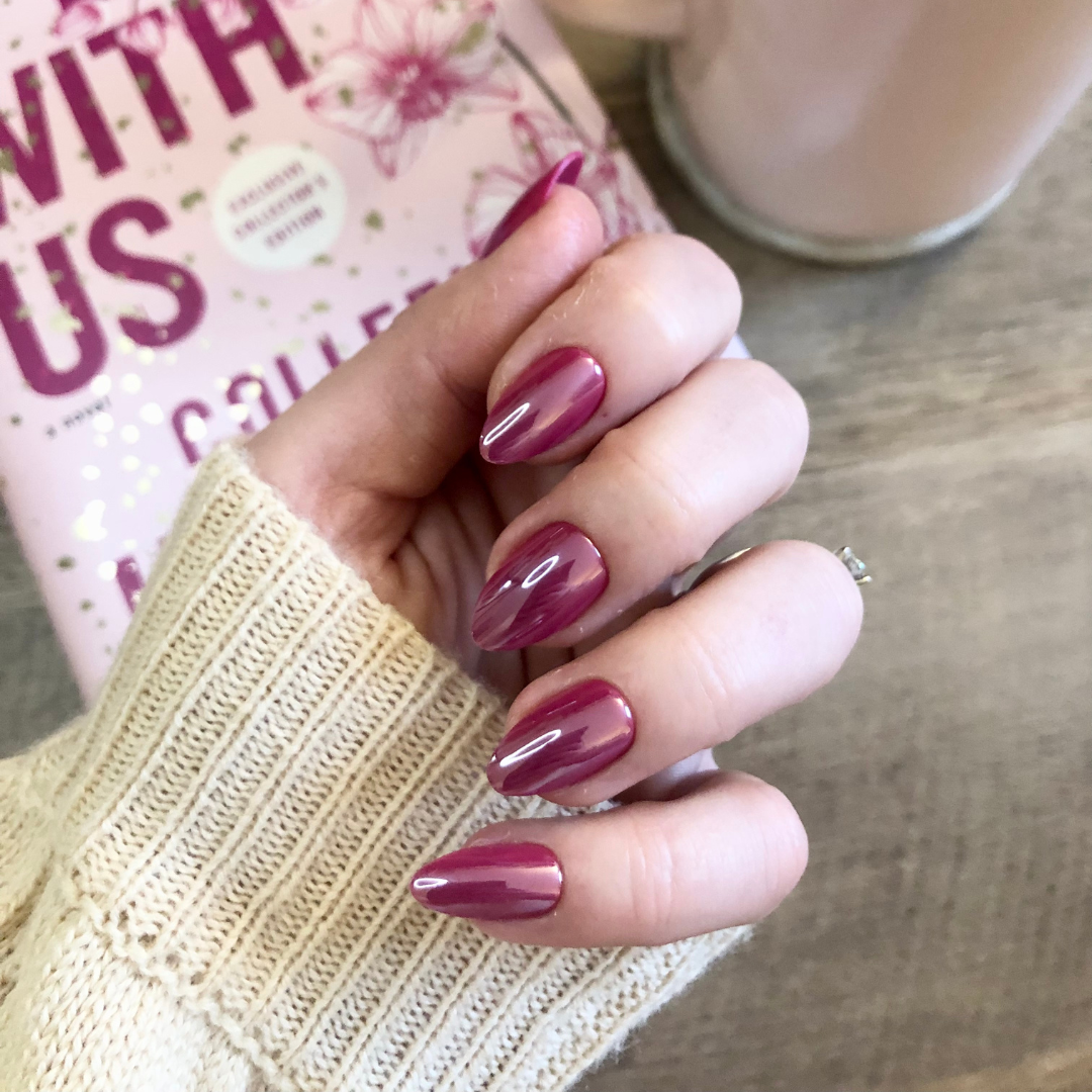 Magenta Chrome - Press-On | Medium | Almond、mySite、solidvoid