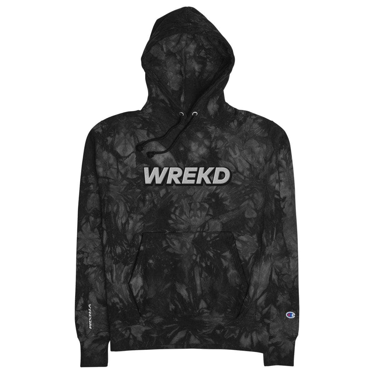  WREKD x VROOM Unisex Champion Tie-dye Hoodie、mySite、merchandisen