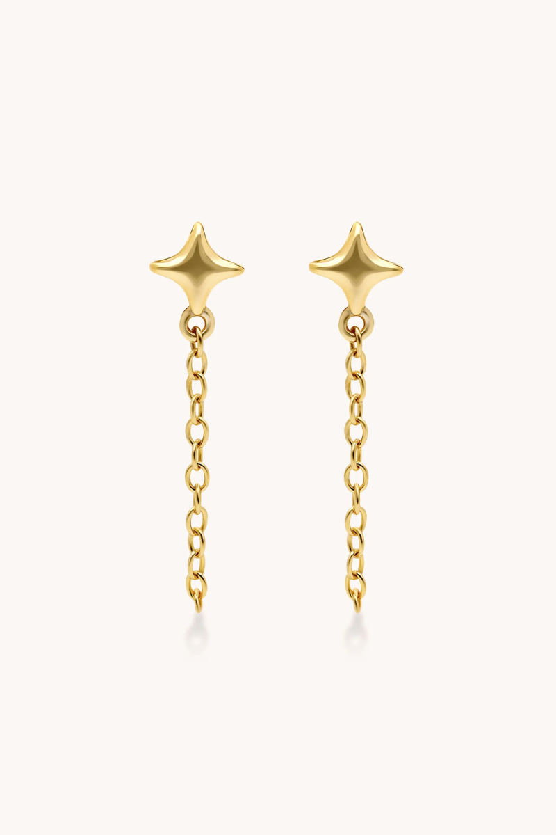 Little Layers Starburst Dangle Chain Earrings、mySite、hinf8tx79