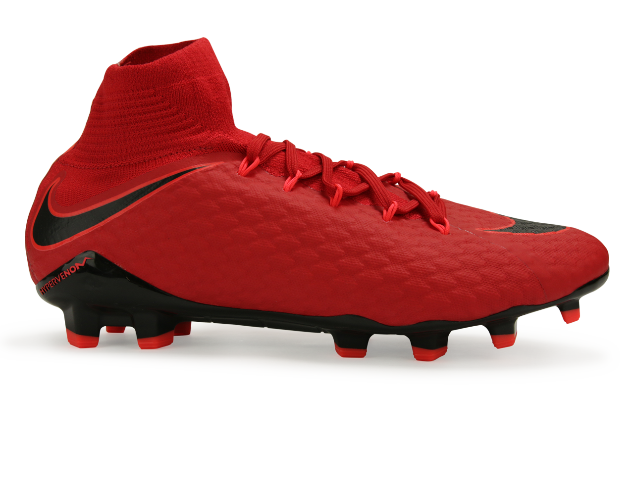 Nike Men's Hypervenom Phatal III Dynamic Fit FG University Red/Black、mySite、noshort