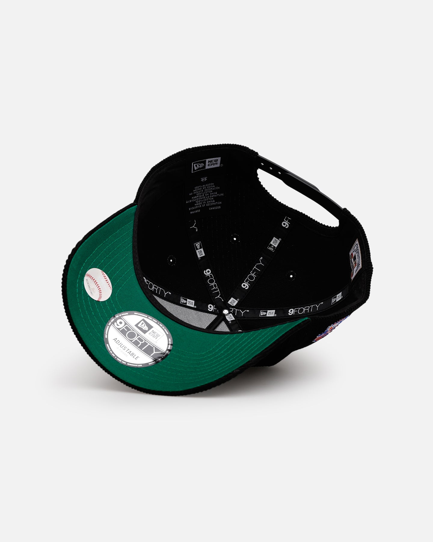 New Era New York Mets 'Black Cord' 9FORTY A-Frame Corduroy Snapback Black、mySite、zt4zffjzw