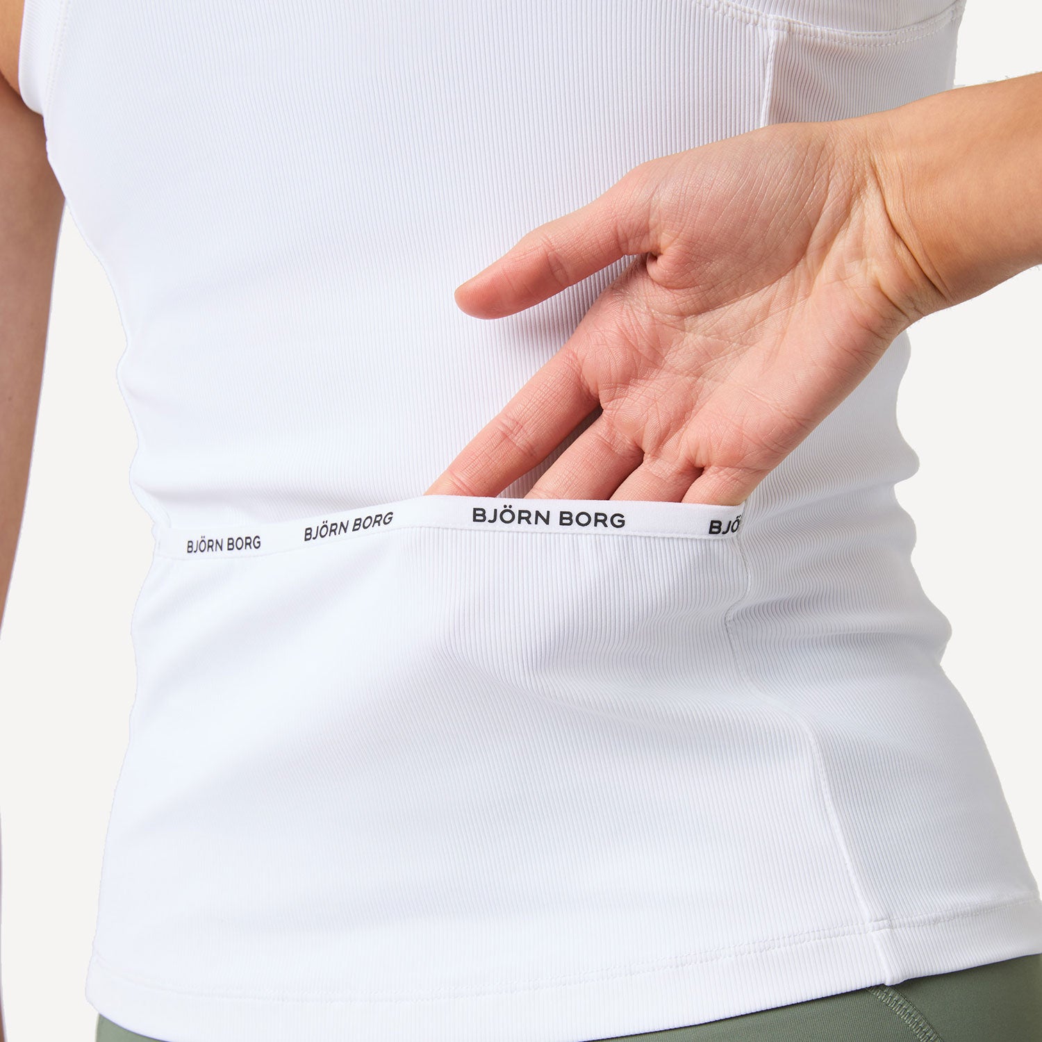 Bj枚rn Borg Ace Women's Pocket Ribbed Tennis Tank