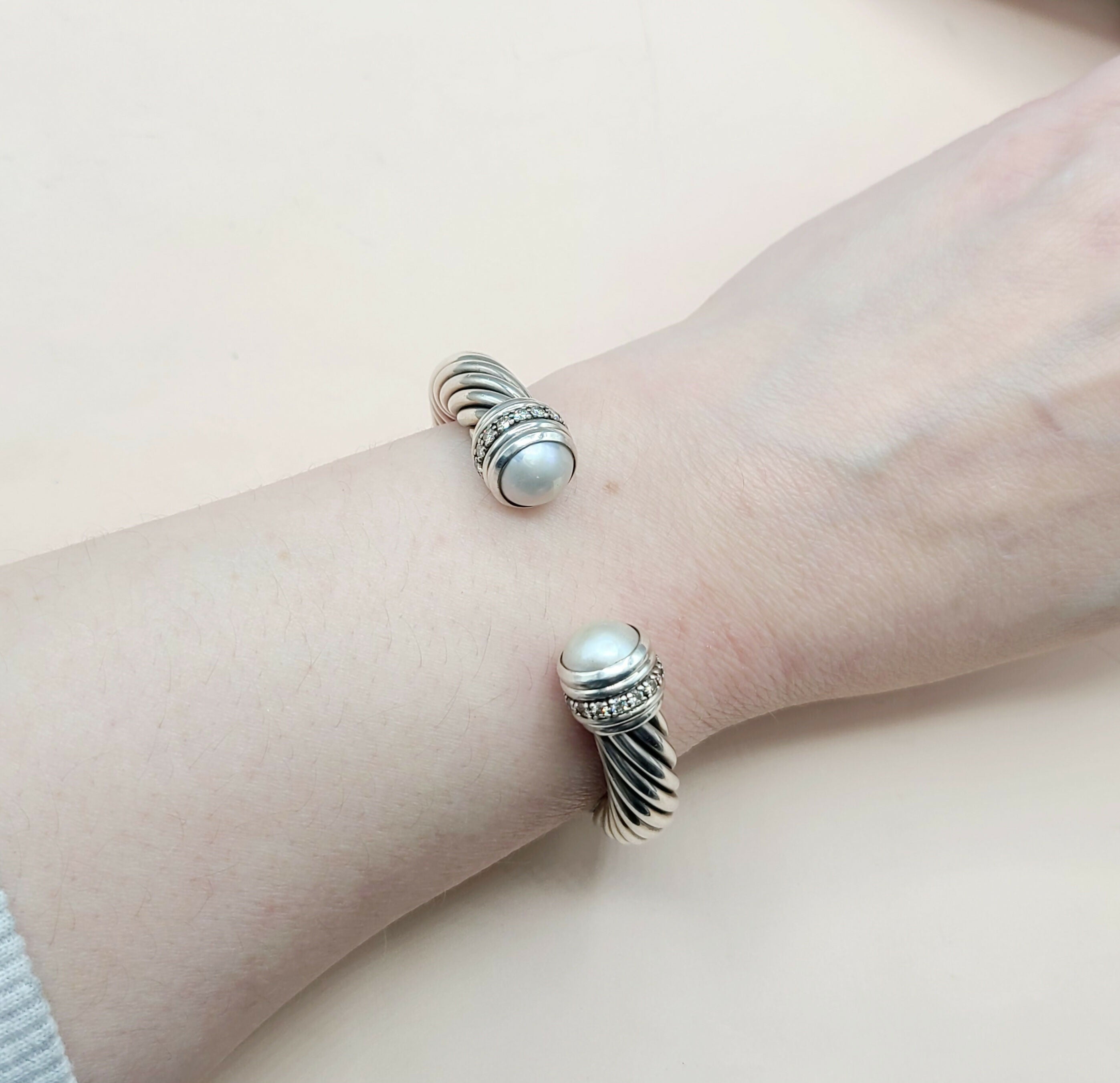 David Yurman Bracelet 10mm Pearl & Diamonds、mySite、hinf8tx79