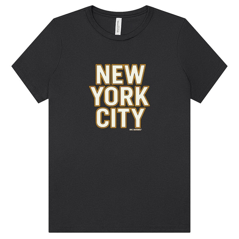 Souvenir Edit: NEW YORK CITY Cream Block Women's Top、mySite、vikingsvslions
