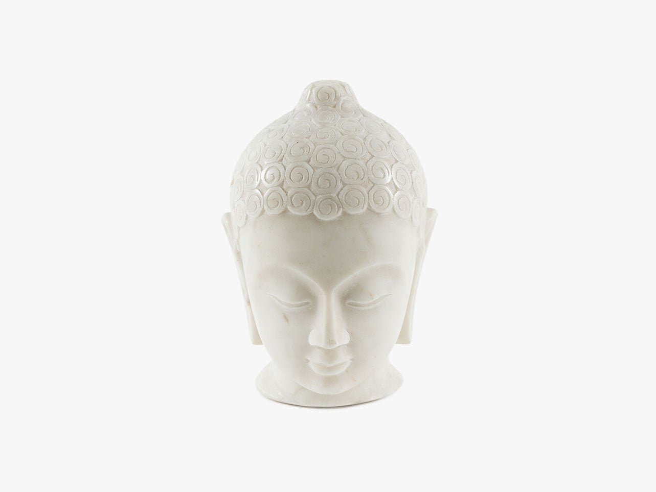 Buddha Head - White Marble (23cm)、mySite、topwebapps