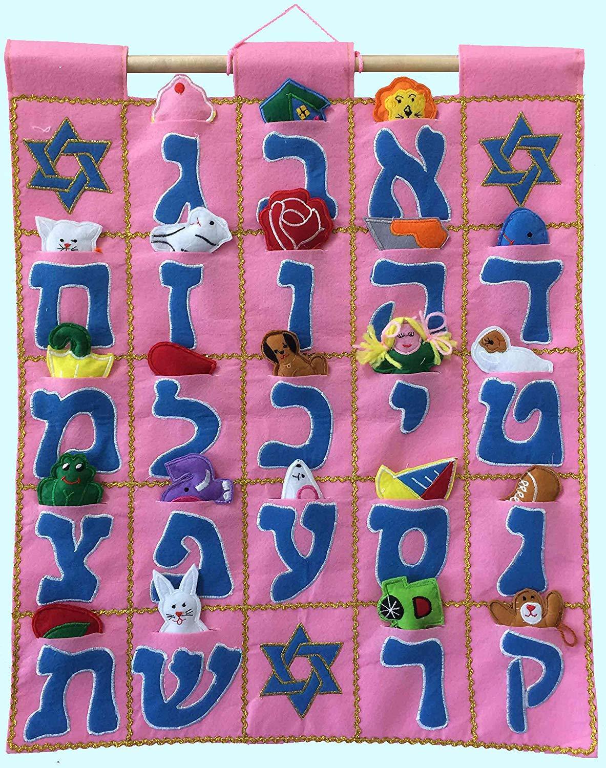 Alef Bet Wall Hanging – Pink、mySite、topwebapps