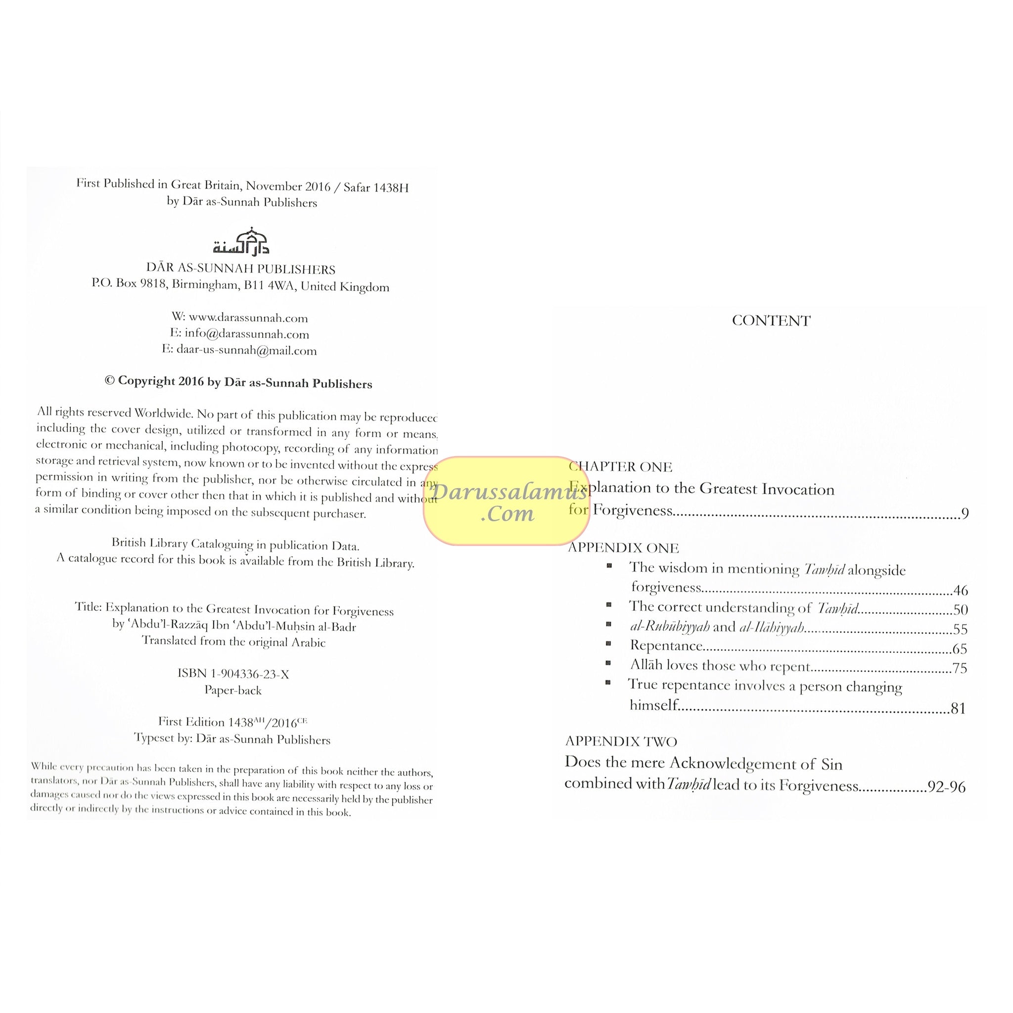 The Greatest Invocation for Forgiveness By Sheikh Abdul Razzaq、mySite、topwebapps