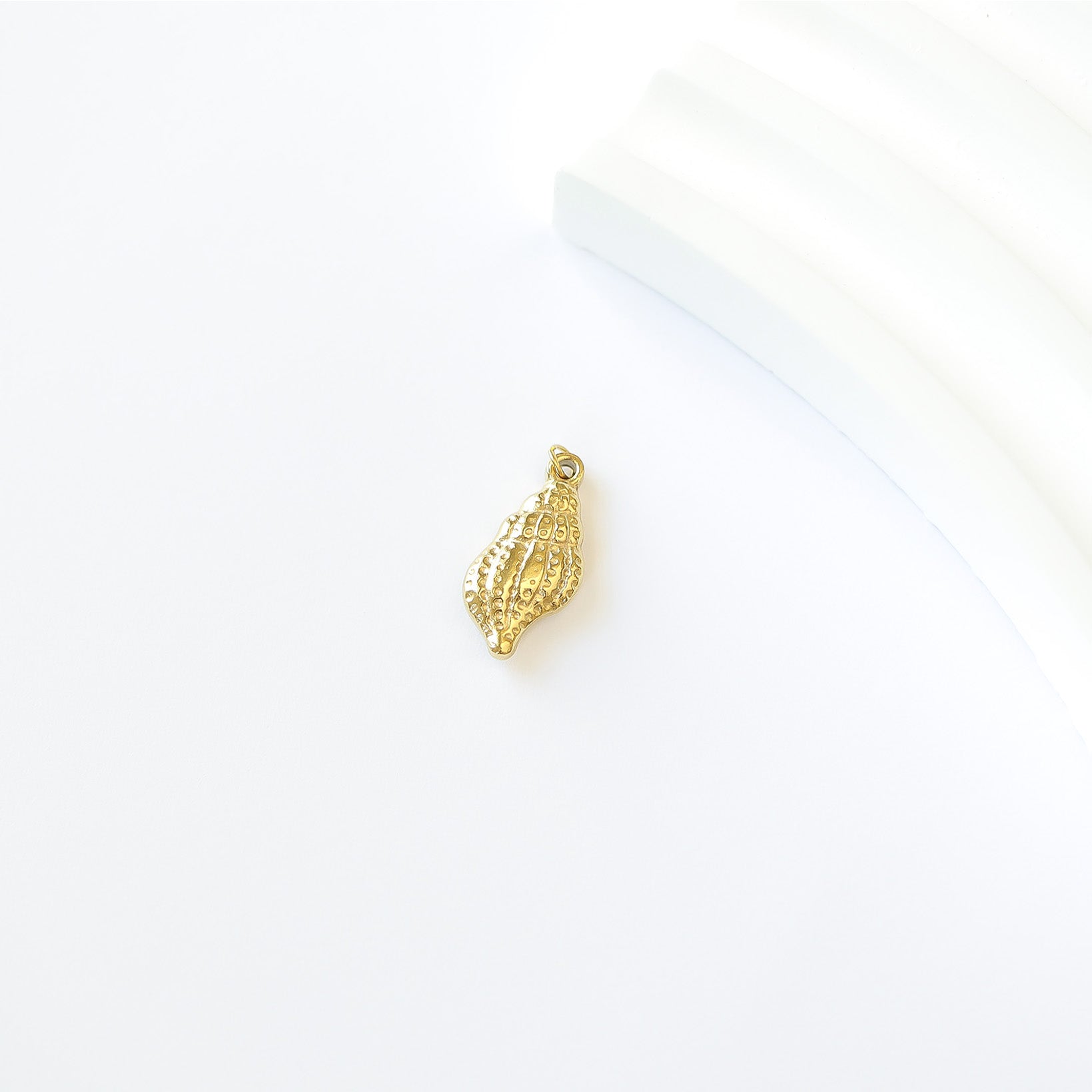 18K Gold PVD Stainless Steel Conch Seashell Charm / PDL0098、mySite、dreamappss
