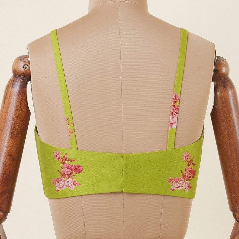 Cotton Printed Blouse | Sleeveless | Light Green、mySite、camillekostekn