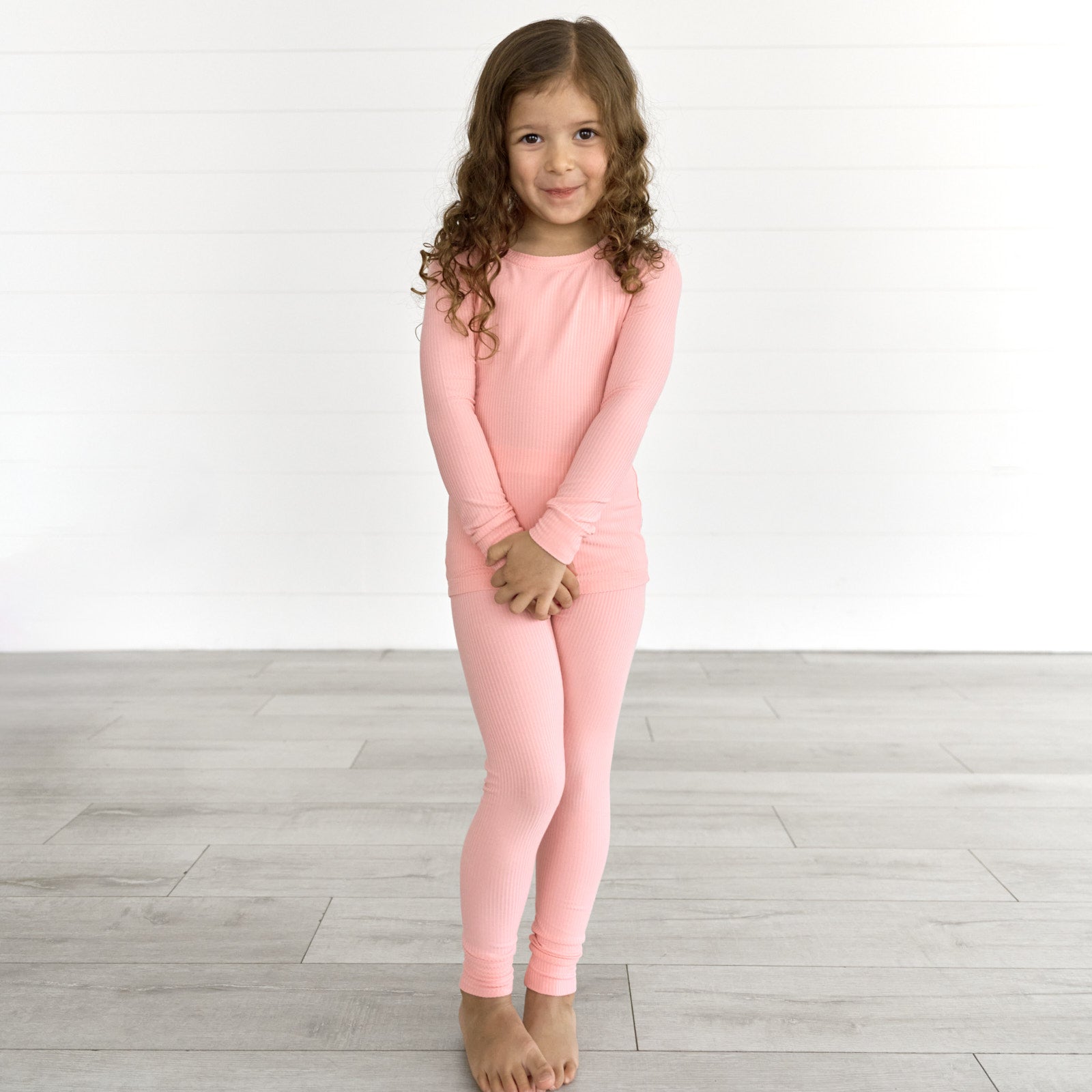 Bubblegum Ribbed Two-Piece Pajama Set、mySite、g9winljtr