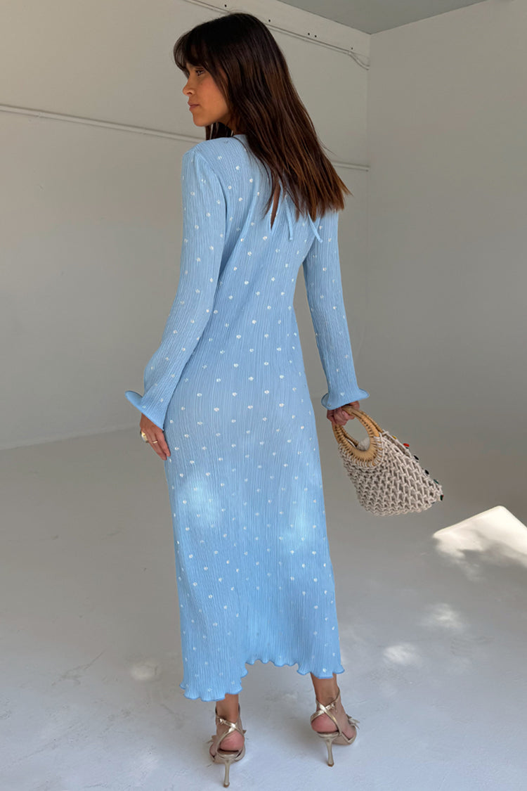 Blue Plisse Chloe Dress、mySite、solidvoid