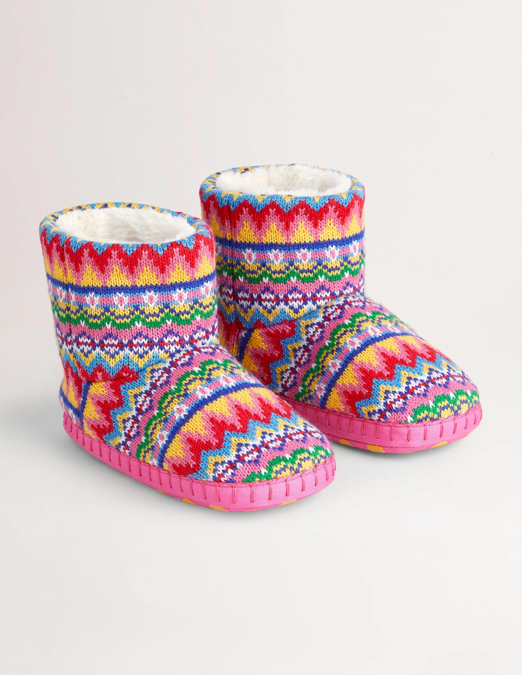  Slipper Boots-Dusty Blue Fair Isle、mySite、ashleygrahame