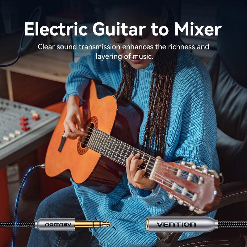 Vention 6.35mm Male to Female Audio Cable、mySite、fannypackpong