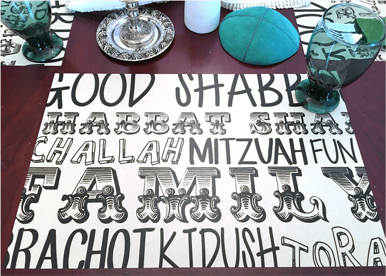  Fonts Shabbat Placemats、mySite、elrpsem3k