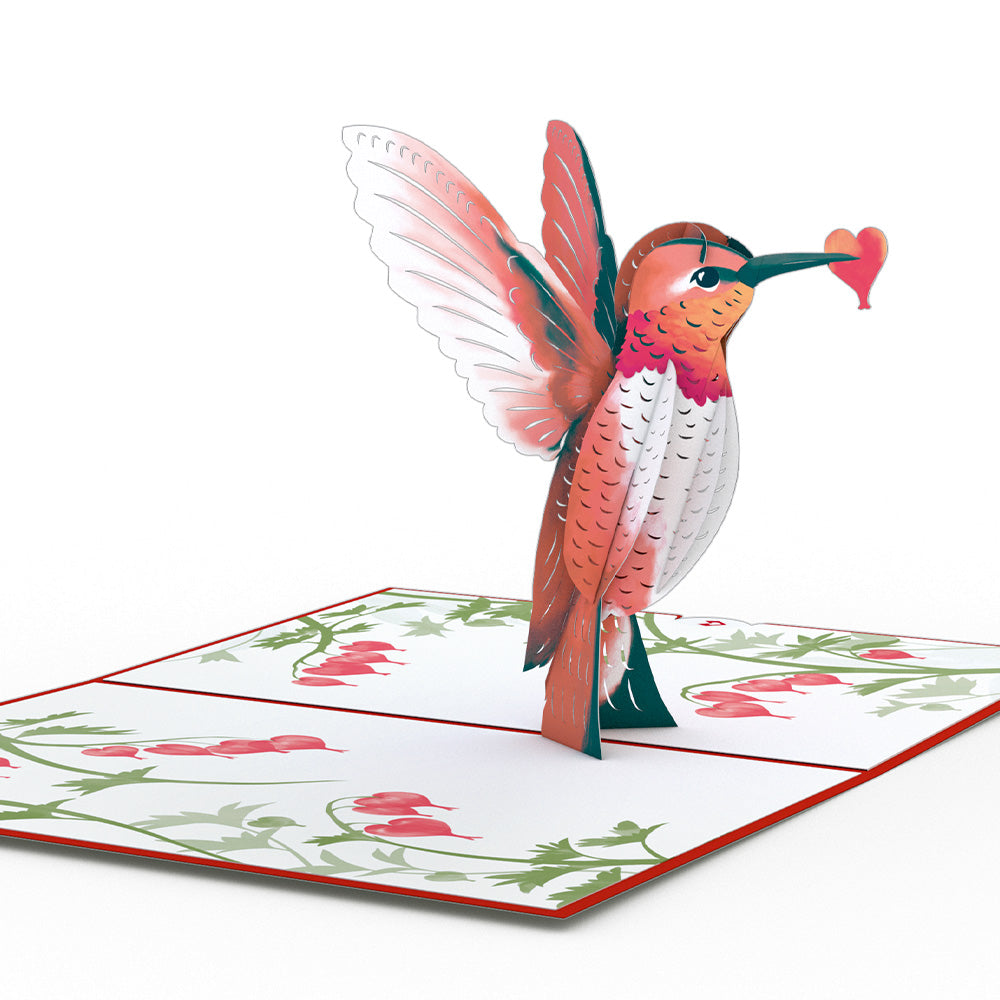 Valentine’s Day Hummingbird Pop-Up Card、mySite、solidvoid