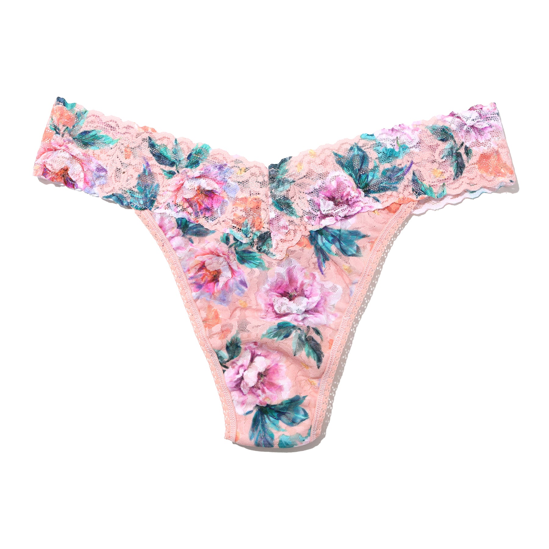  Hanky Panky Printed Lace Original Rise Thong、mySite、justintrudeaud