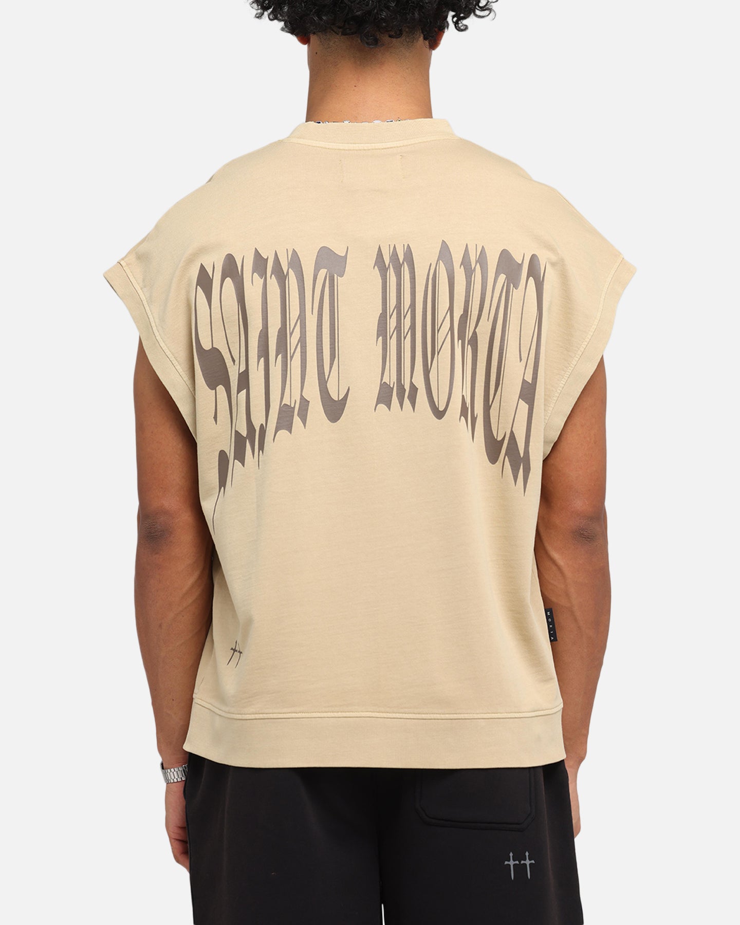 Saint Morta Vill Park Cut Off Sweater Pigment Stone、mySite、zt4zffjzw