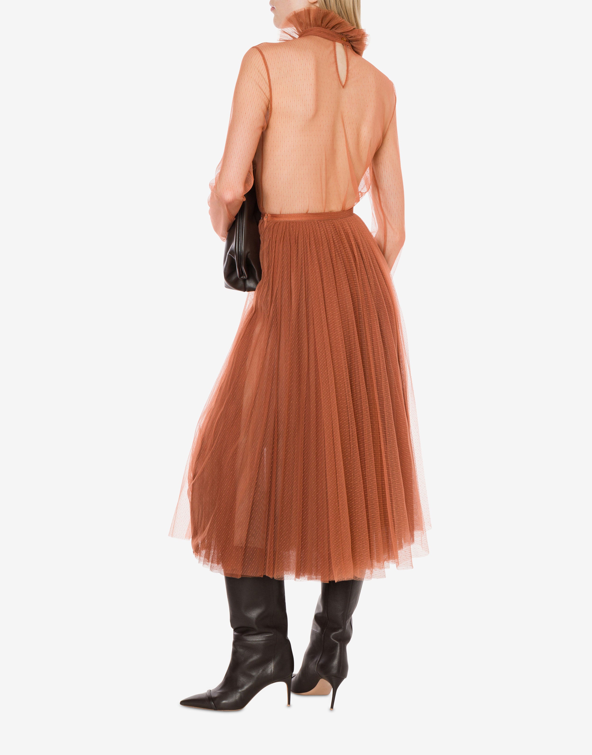 Blusa in tulle pois d'esprit、mySite、aoinhome