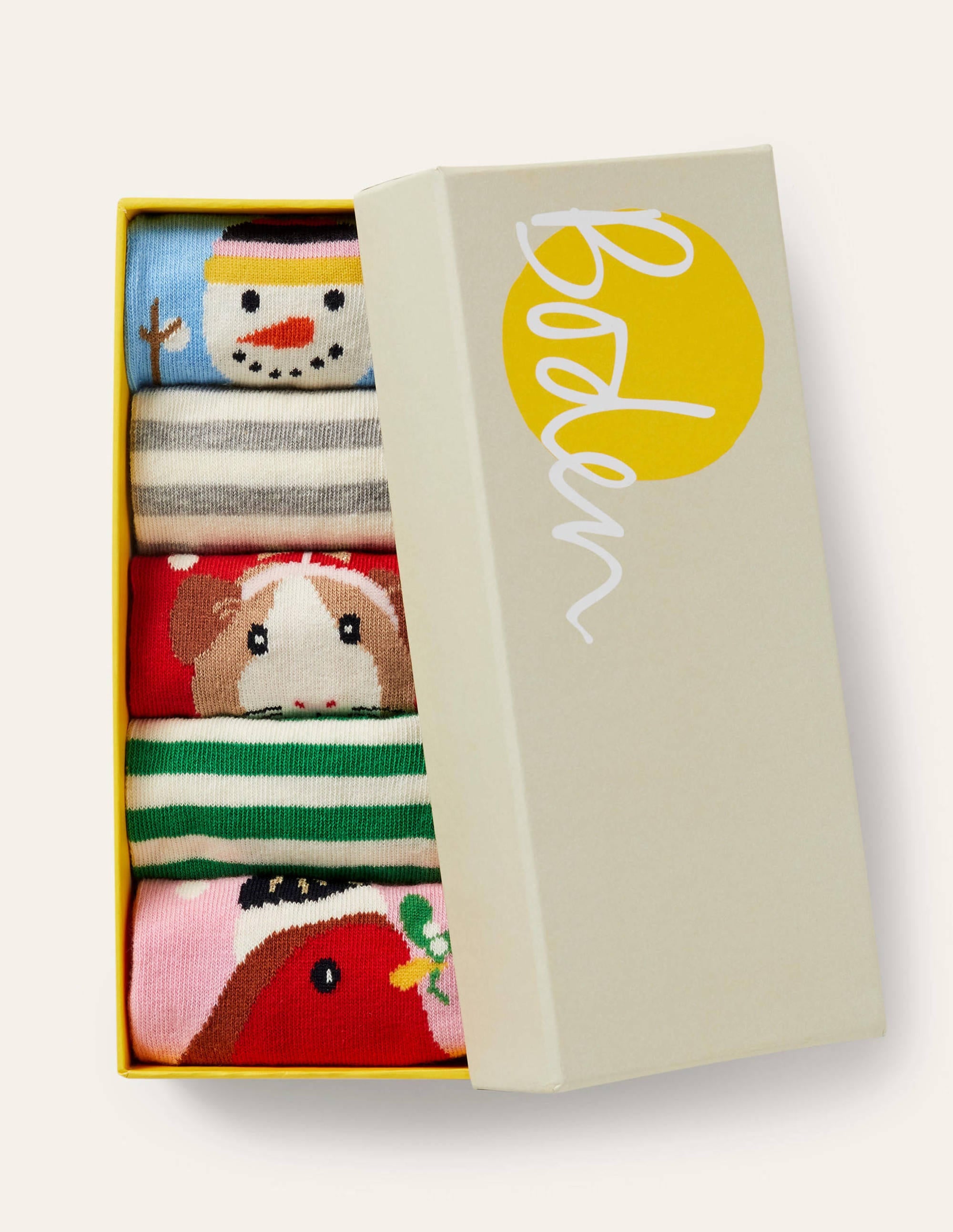  5-Pack Ankle Socks-Mini Me Festive、mySite、ashleygrahame