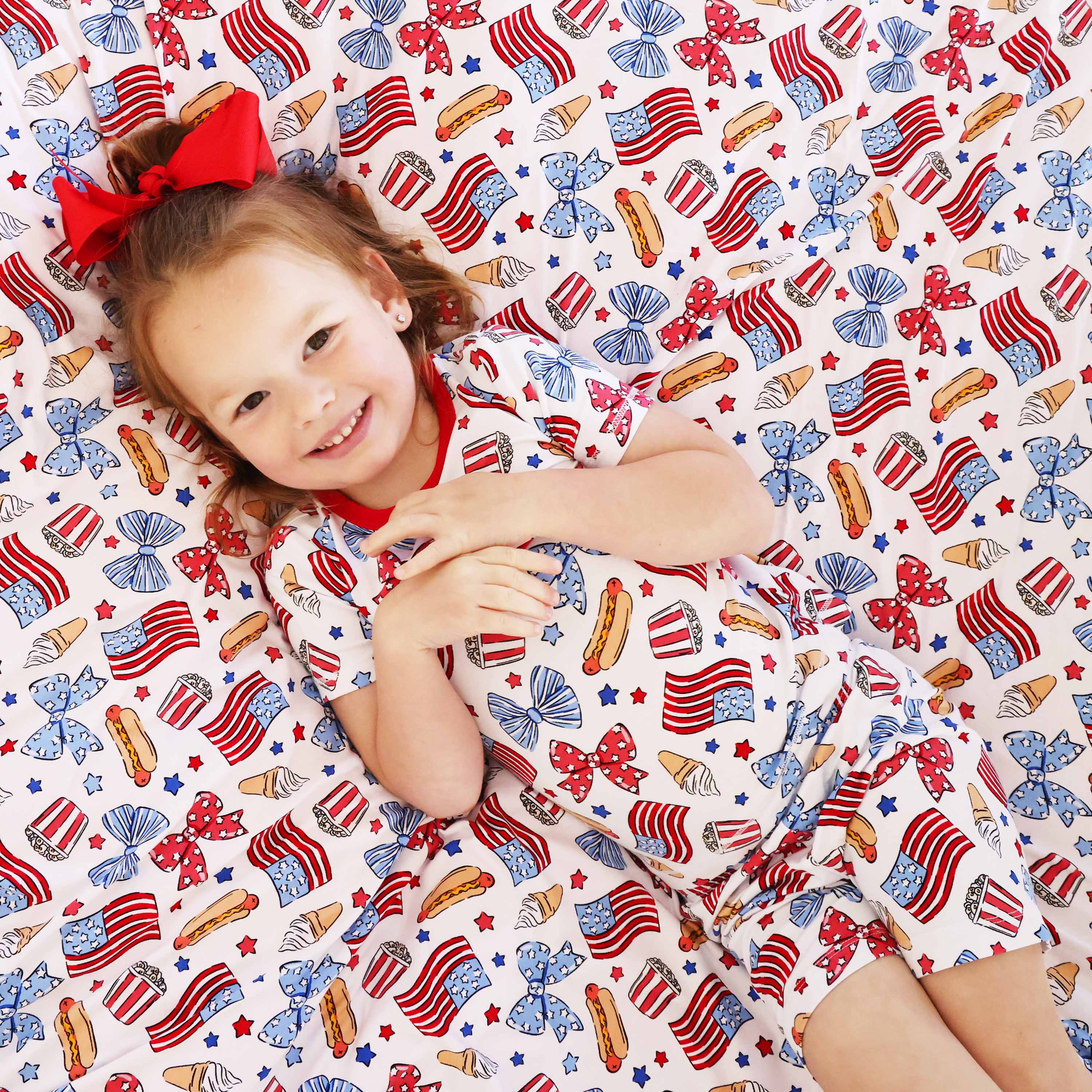  Two Piece Short Pajama Set | Party in the USA Bows、mySite、layawaytickets