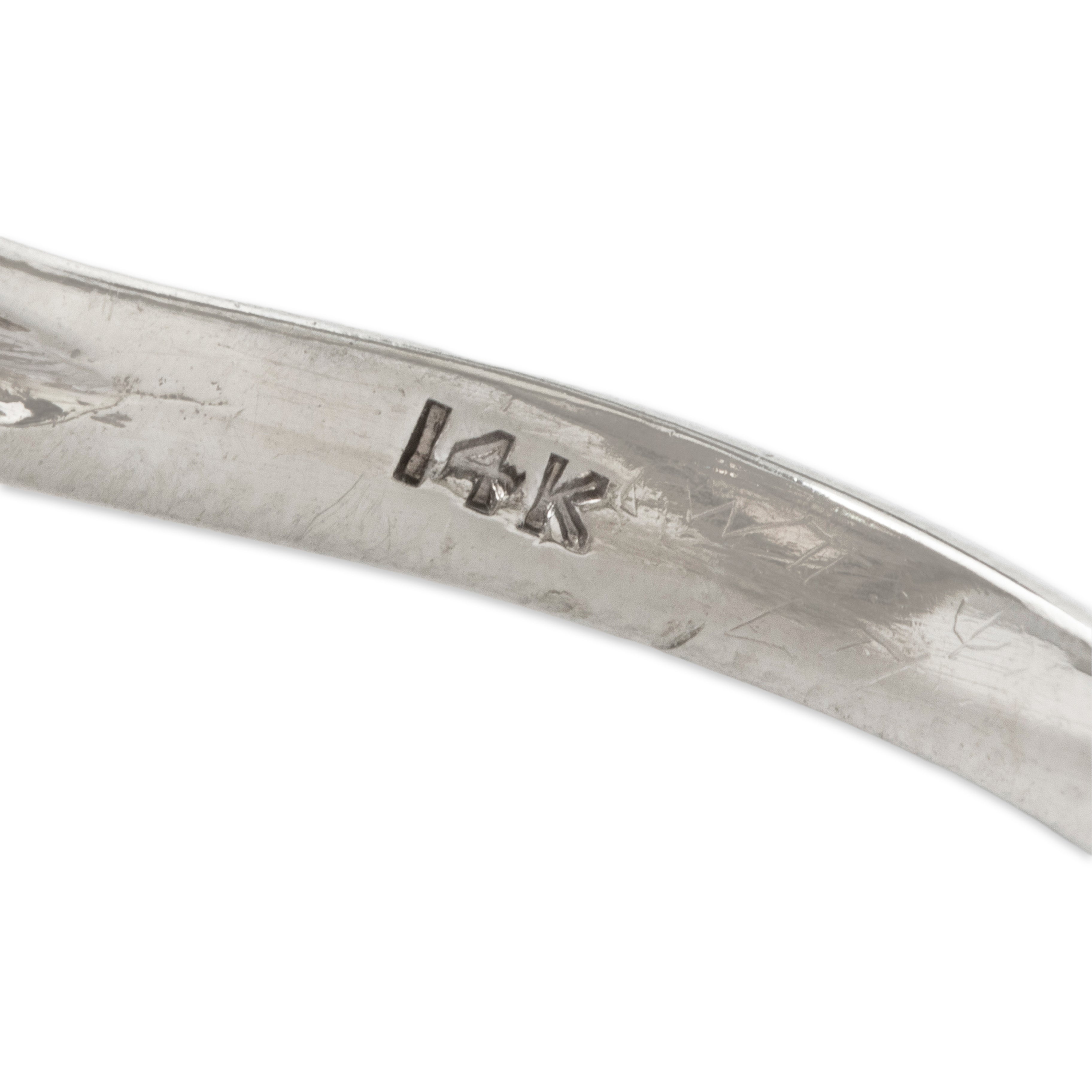 Vintage 14k White Gold .27cttw Diamond Carousel of Lights Ring 6.00、mySite、hinf8tx79