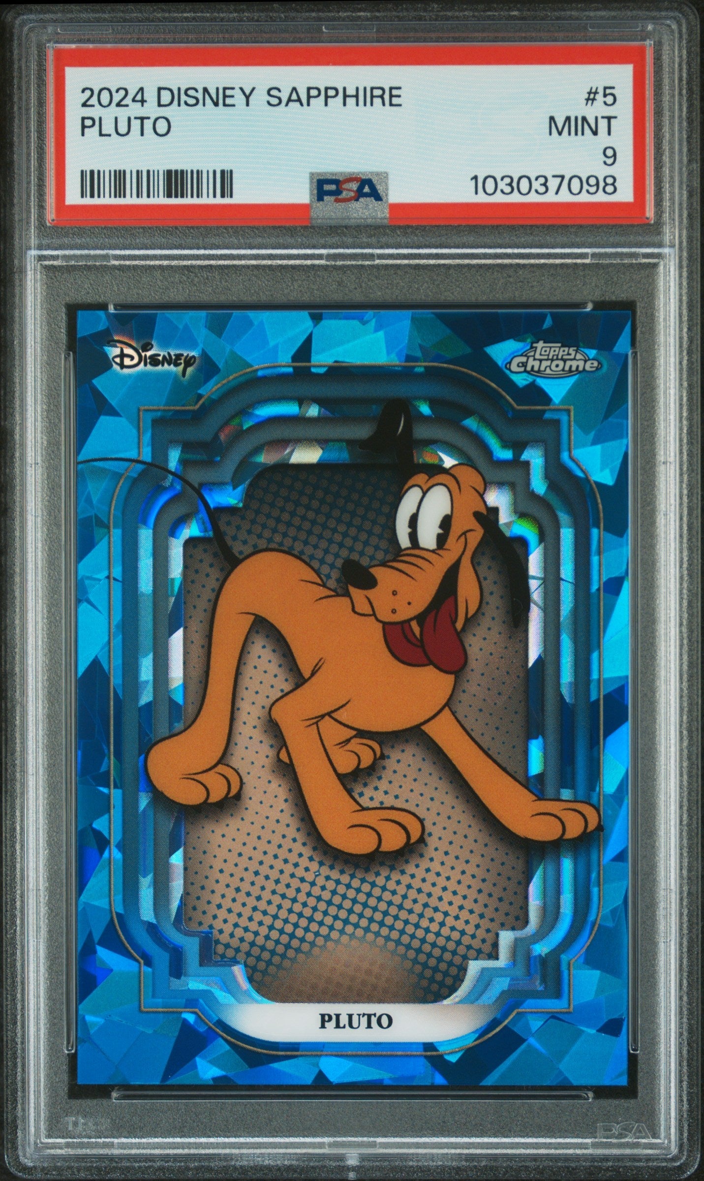 Pluto #5 PSA 9 Topps Chrome Disney Sapphire Edition 2024、mySite、waistdrama