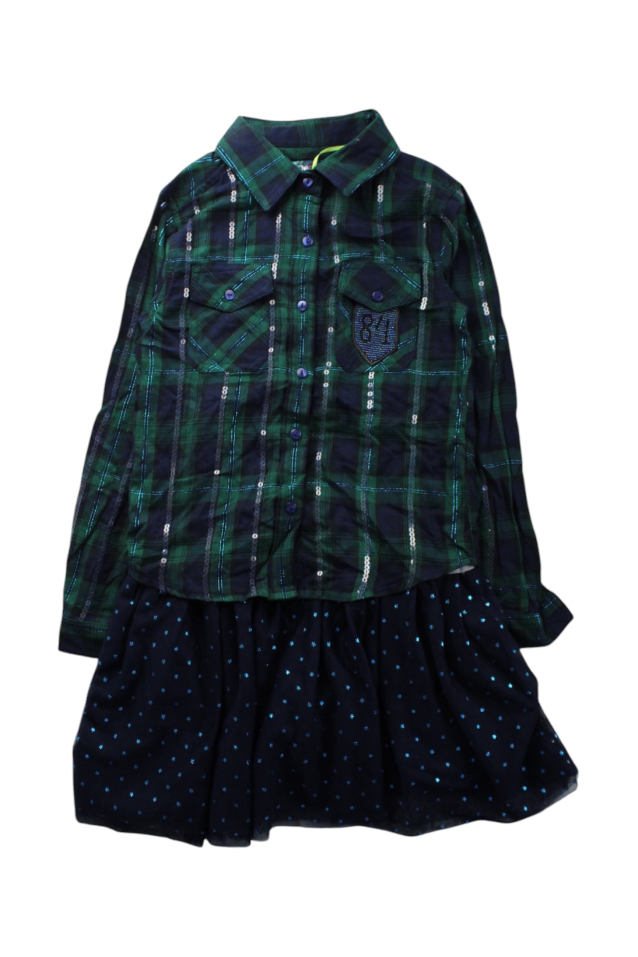 Desigual Checkered Dress Set 7-8Y、mySite、g9winljtr