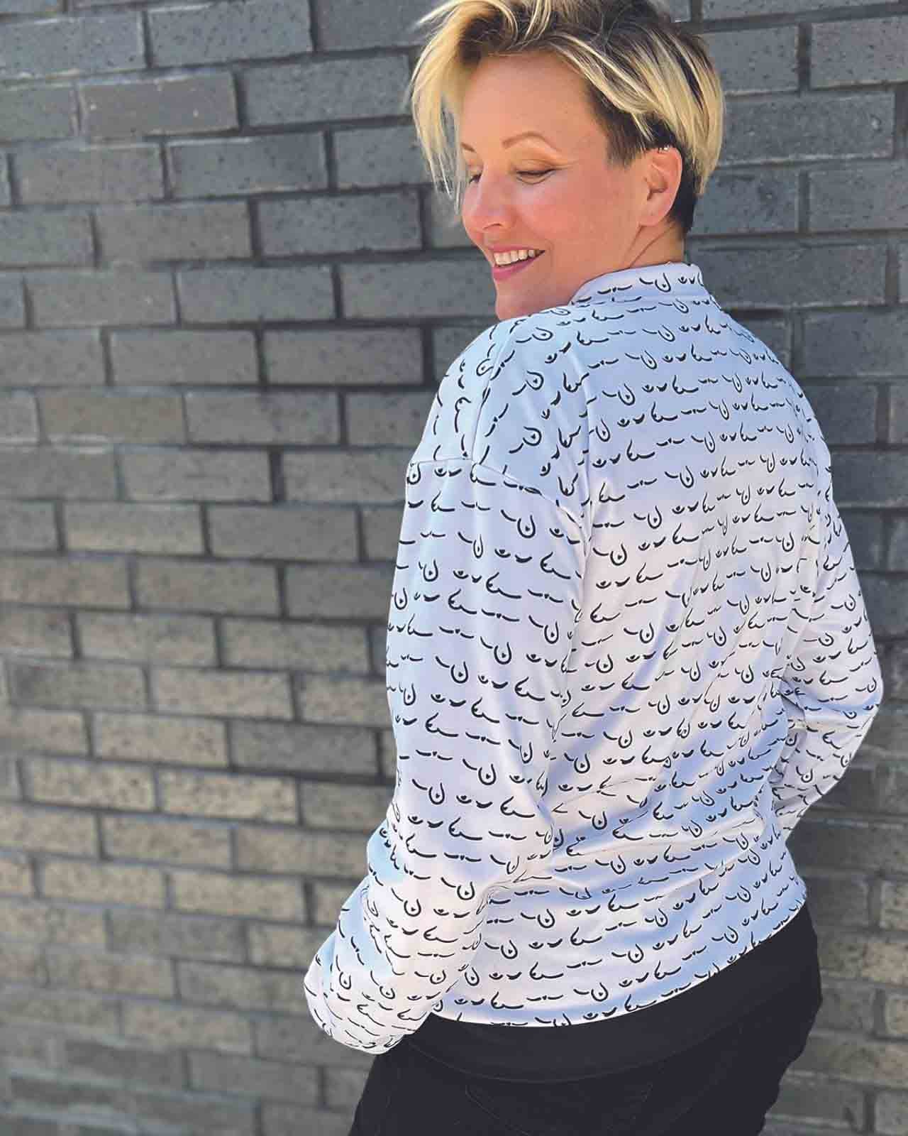 AnaOno Boob Inclusive White Bomber | Limited Edition、mySite、bengalsvssteelers