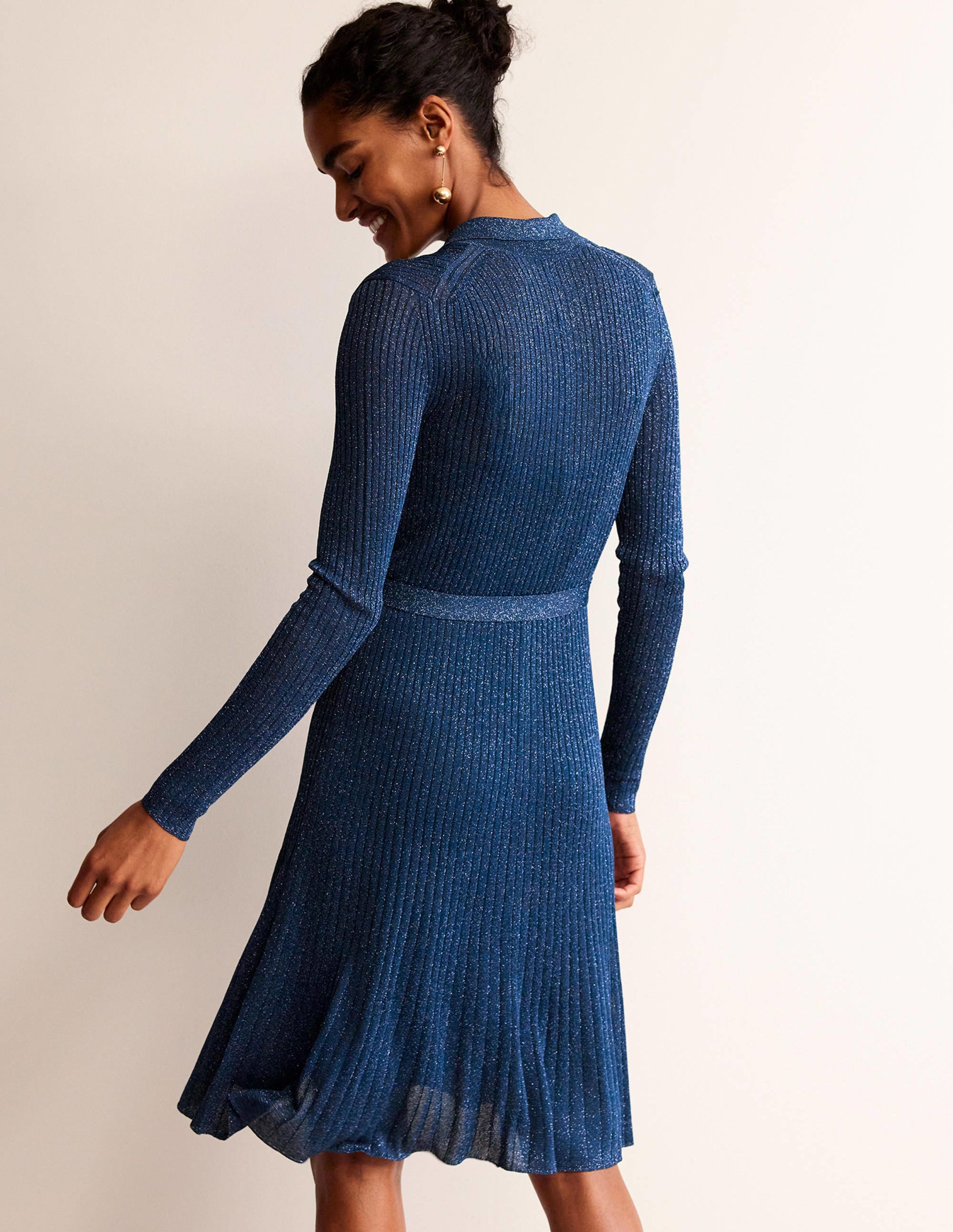  Faye Sparkle Knitted Dress-Atlantic Blue、mySite、ashleygrahame