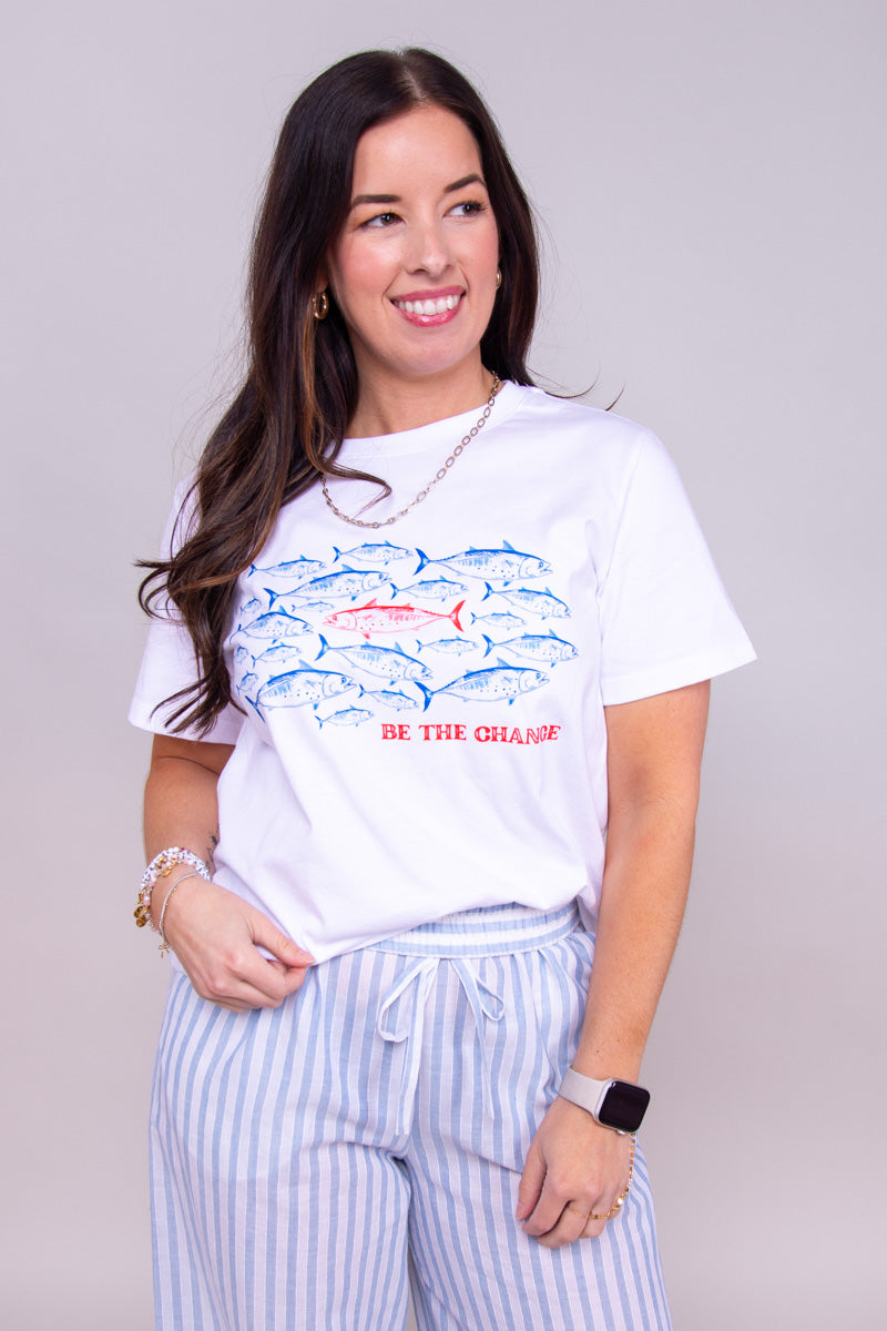 Be The Change Fish Graphic Tee、mySite、hinf8tx79
