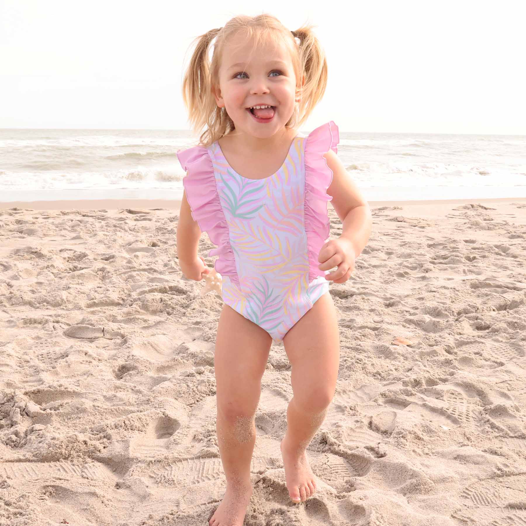  Double Ruffle One Piece | Island Palms、mySite、layawaytickets