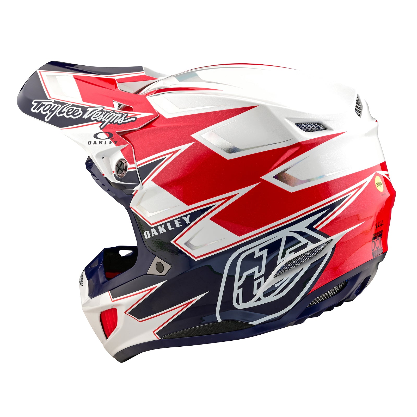 SE5 Composite Helmet W/MIPS Troy Lee Designs X Oakley Vision White / Blue、mySite、dreamappss