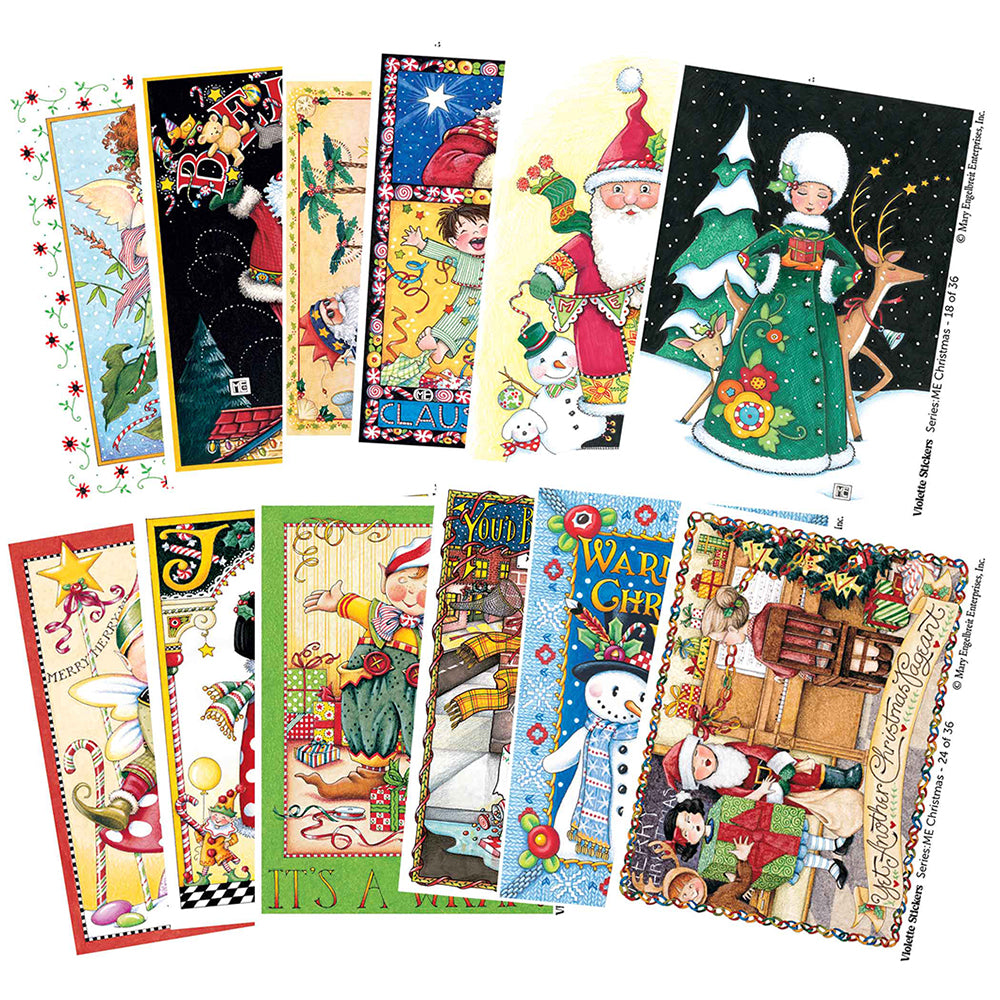  Mary Engelbreit's Christmas Fairy Vinyl Sticker Decals Tin、mySite、ghnorth