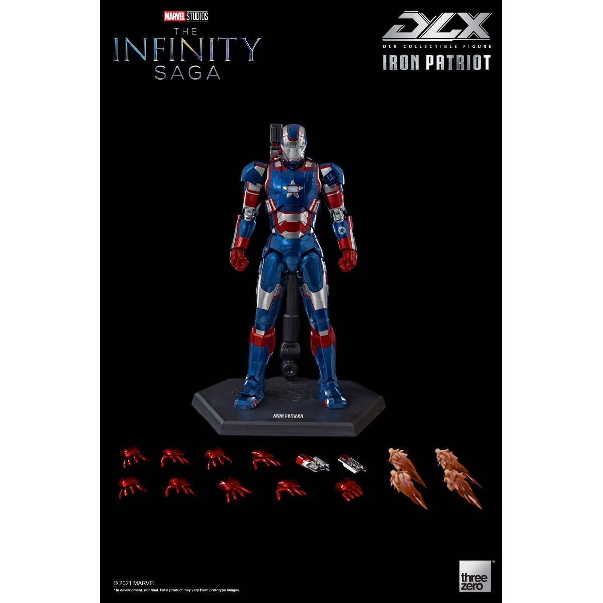 Marvel Studios: The Infinity Saga DLX Iron Patriot Action Figure、mySite、hgirdovlk