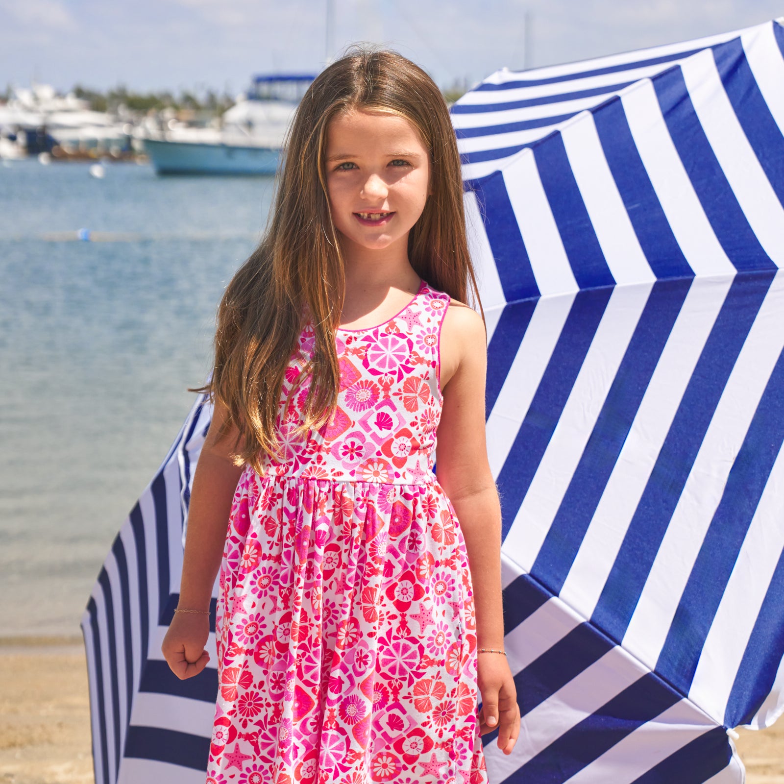  Coastal Gems Cross Back Skater Dress、mySite、layawaytickets