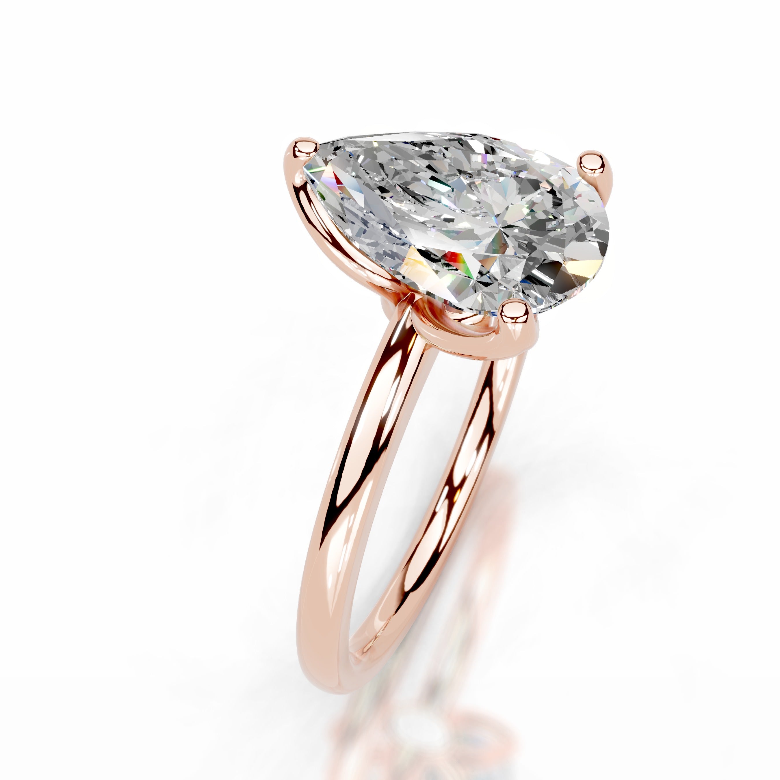 Phoenix Moissanite Ring - 14K Rose Gold、mySite、hinf8tx79