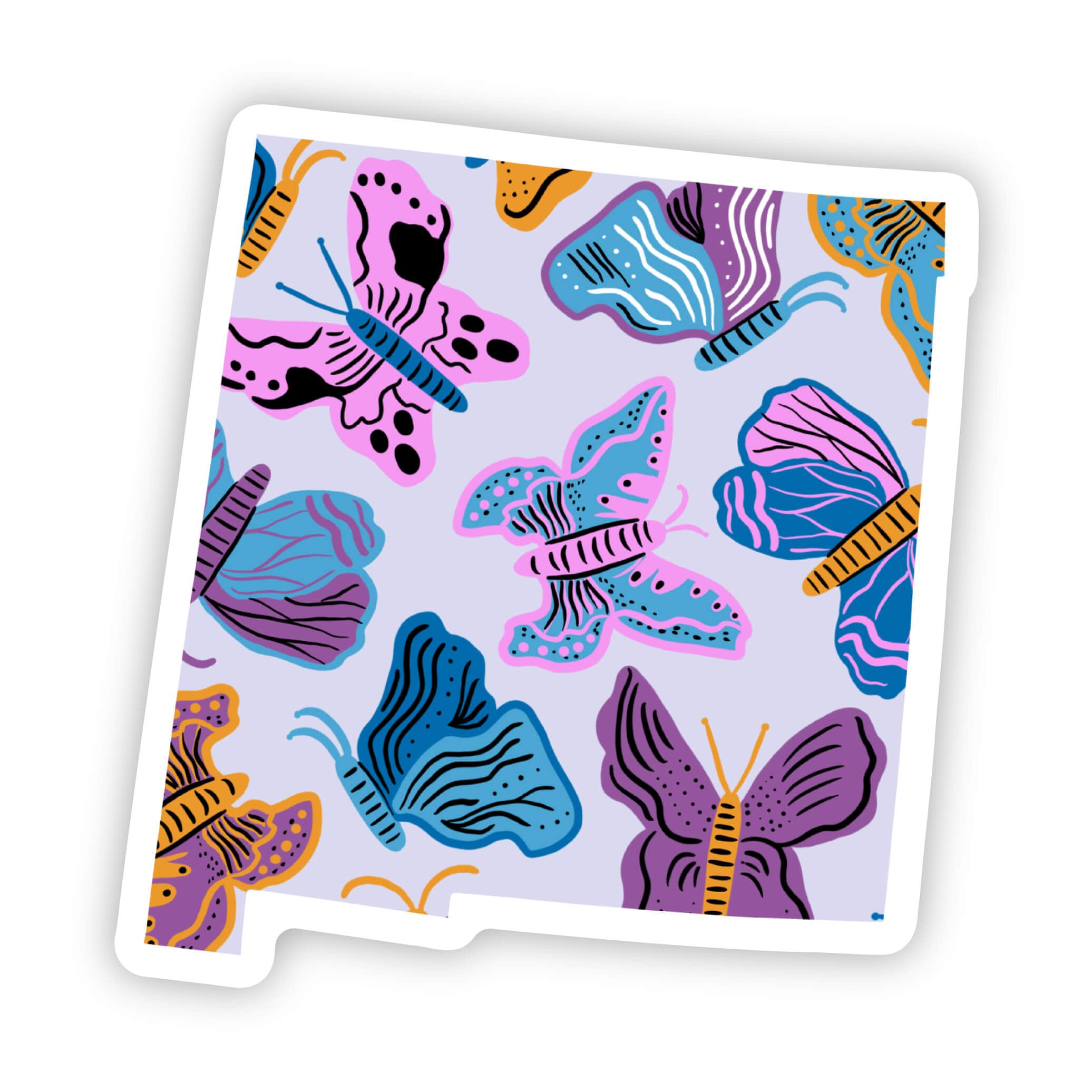  New Mexico Sticker - Moth & Butterfly、mySite、elrpsem3k