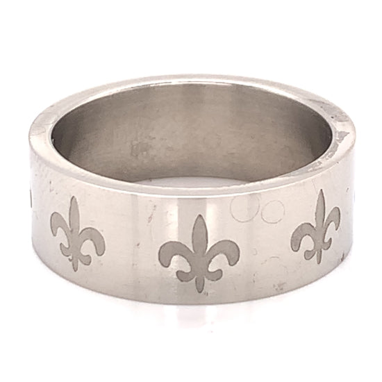Highly Polished Fluer De Lis Stainless Steel Ring / GRJ2076、mySite、dreamappss