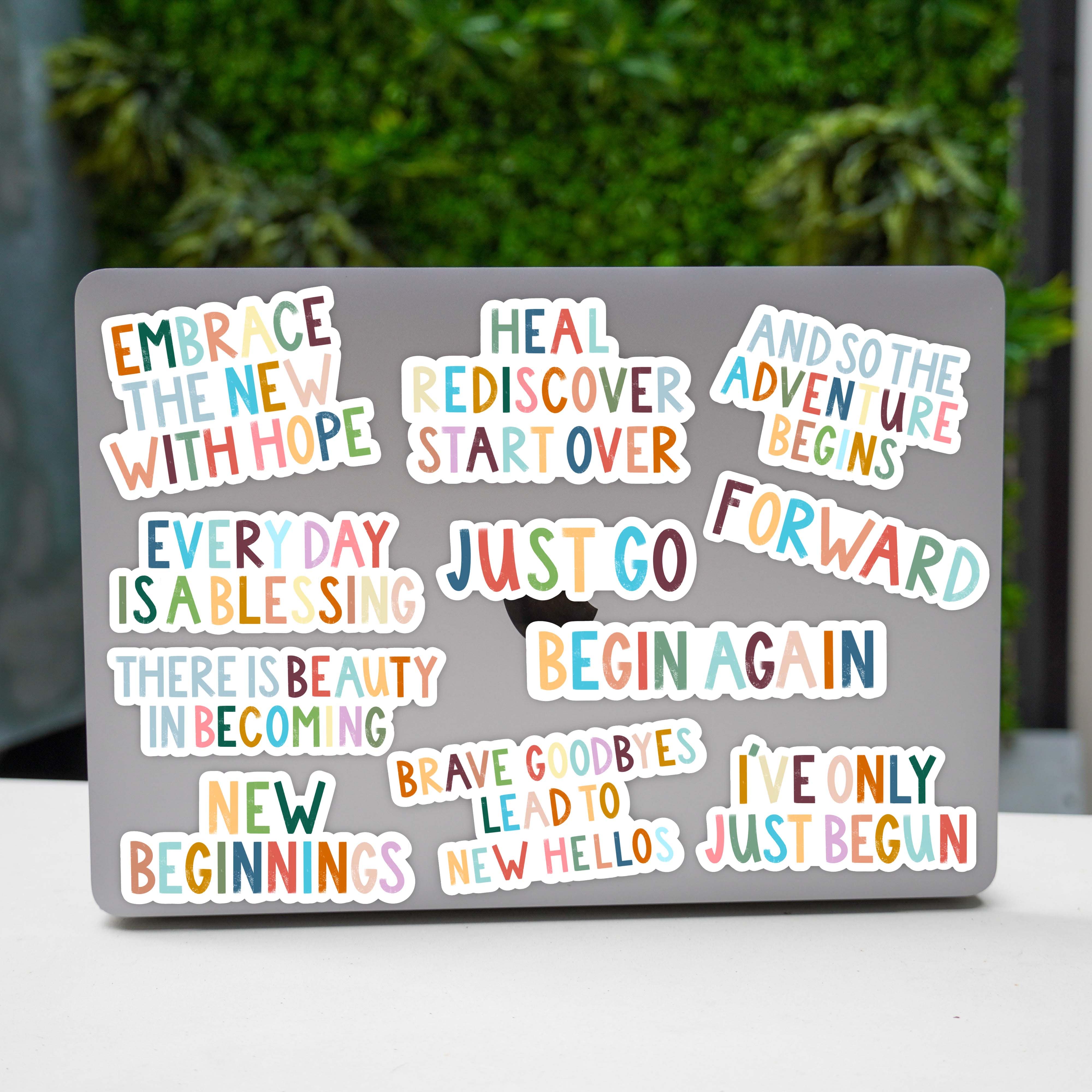  Positivity 11 Pack - New Year Lettering Stickers、mySite、elrpsem3k