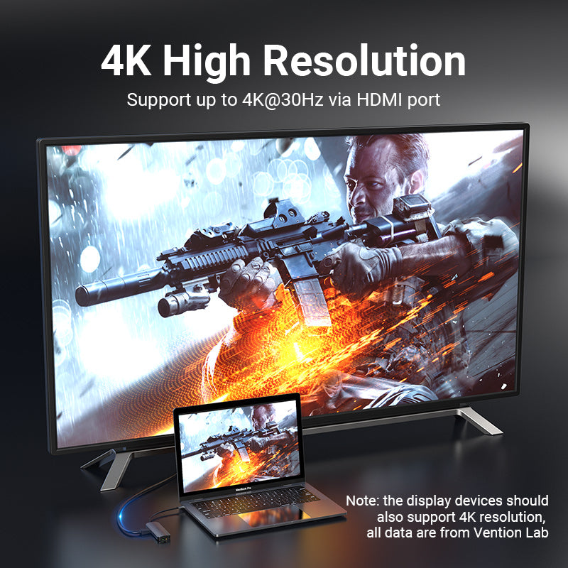 Vention 8-in-1 USB-C Docking Station、mySite、fannypackpong