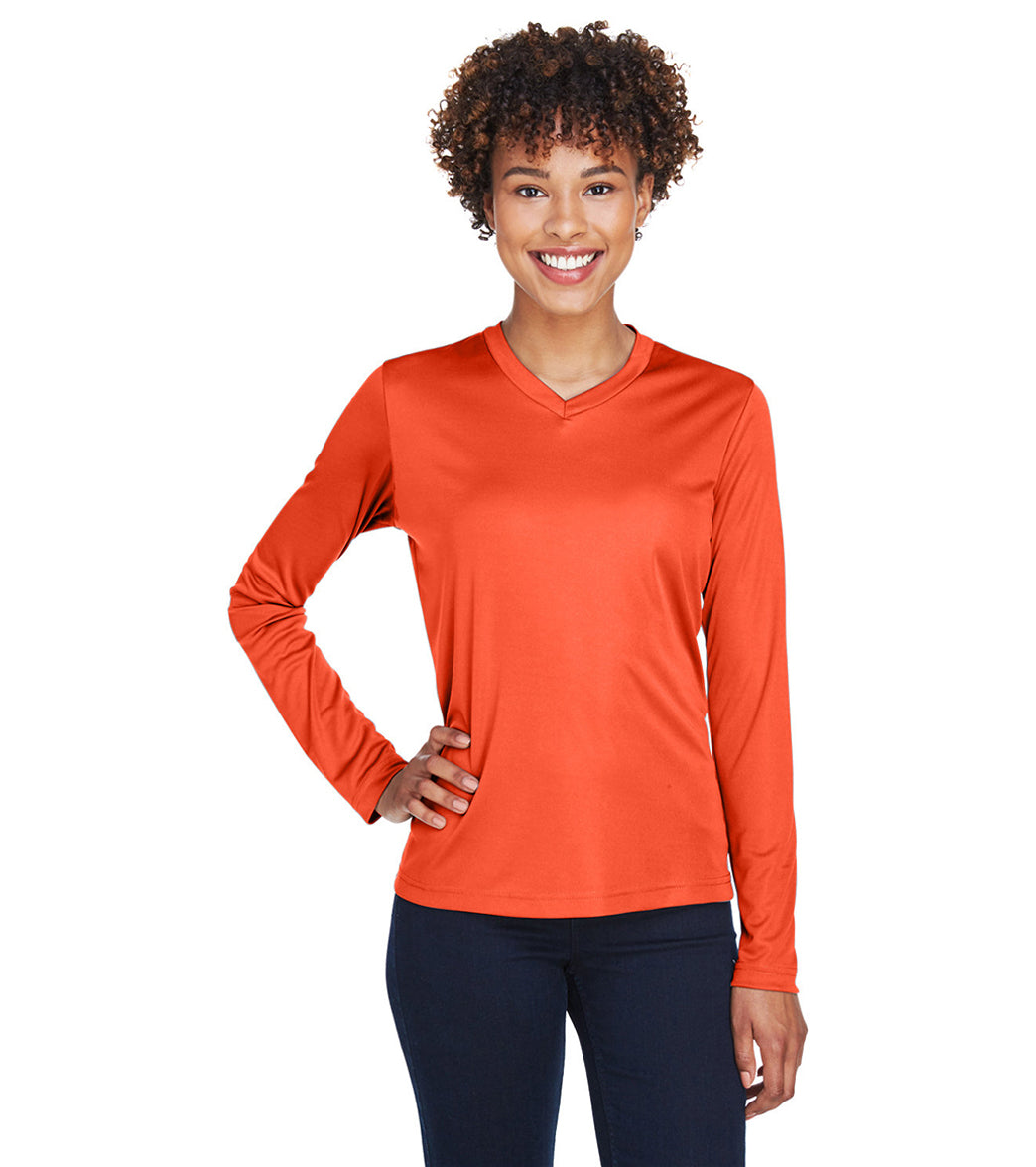 Team 365 Women's Zone Performance Long Sleeve T-Shirt、mySite、noshort