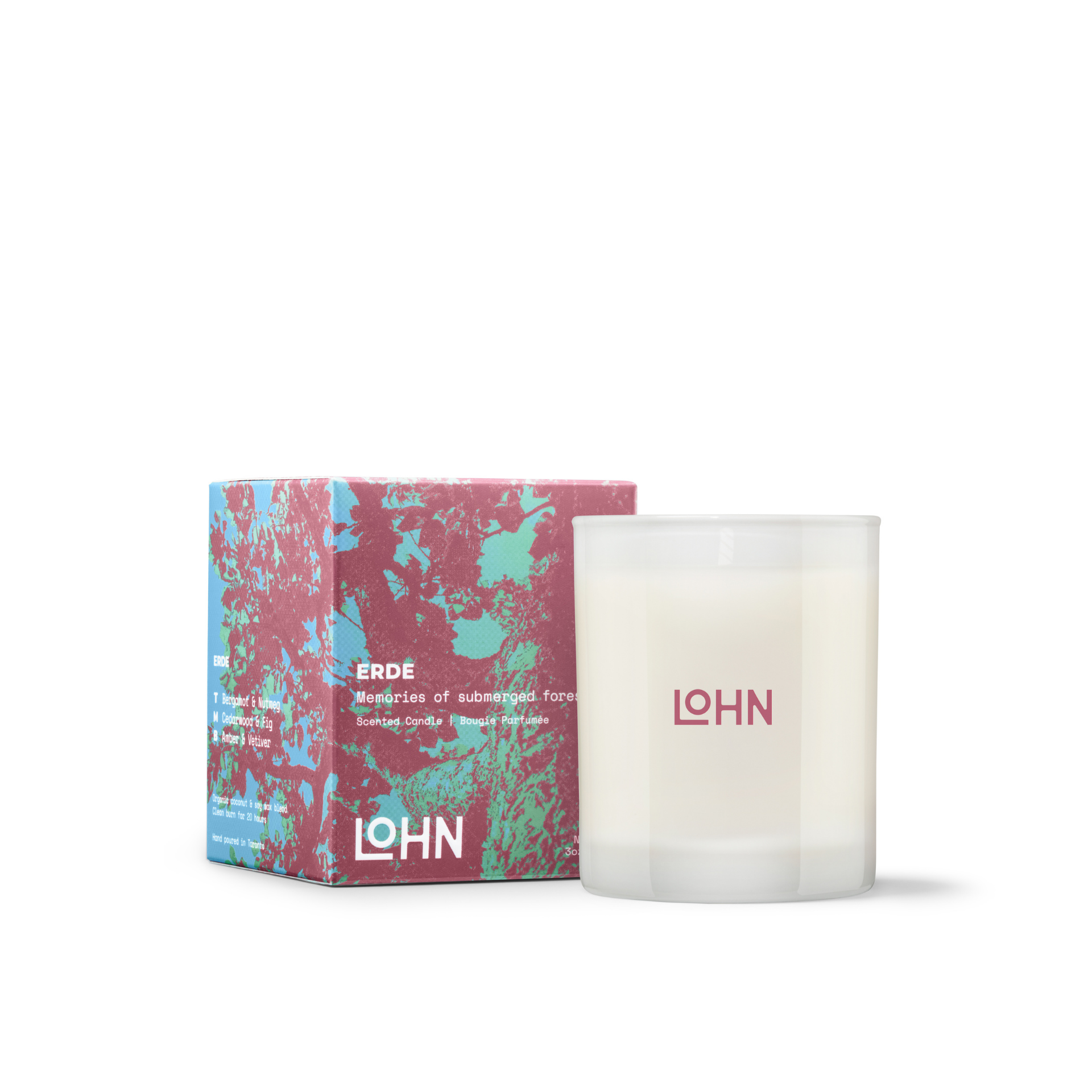LOHN - Mini 3 oz Candle - ERDE Amber & Vetiver、mySite、garagedoors4me