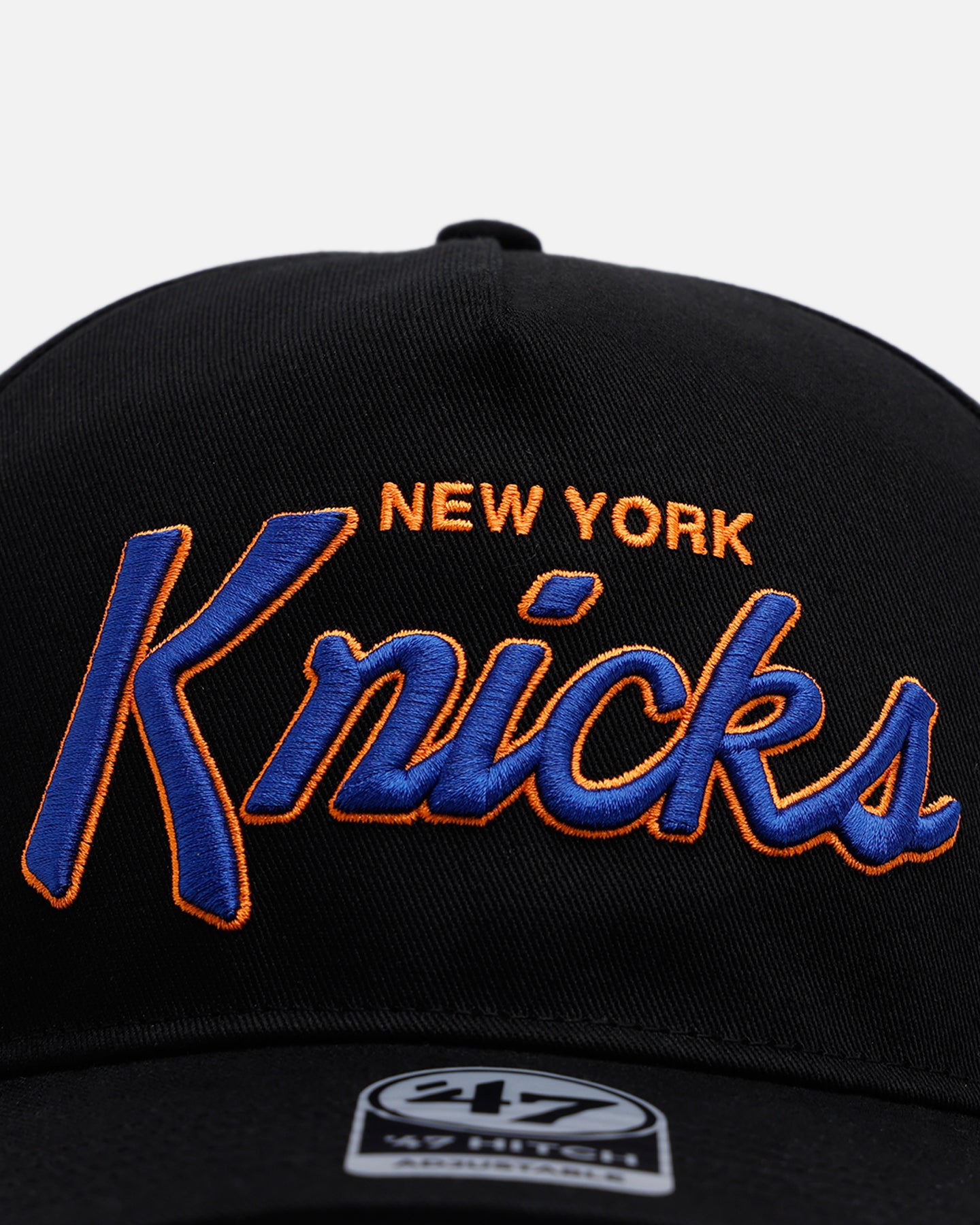 47 Brand New York Knicks 'Black Dome Script' 47 Hitch Snapback Black、mySite、zt4zffjzw