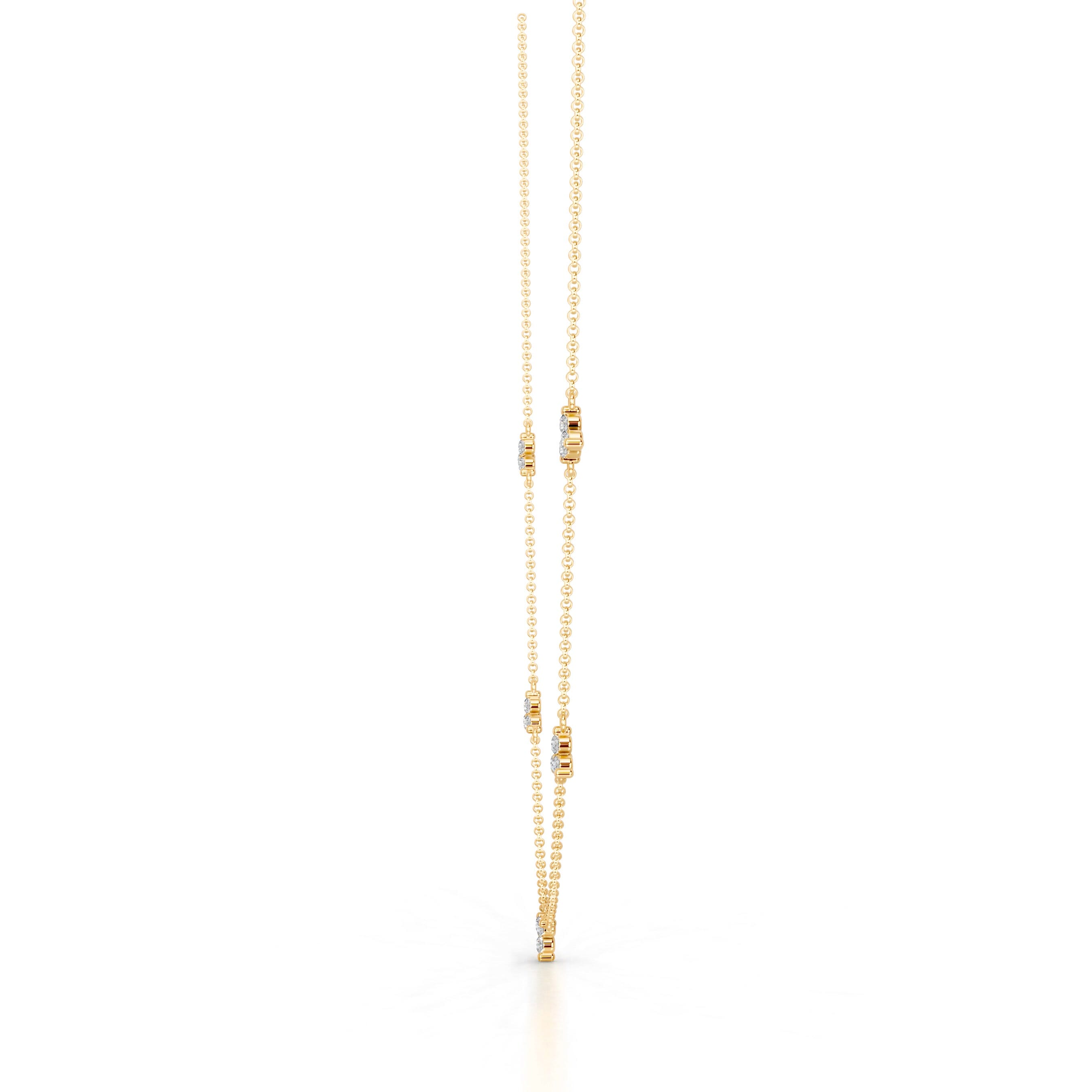 Seraphina Diamond Chain Collier - 18K Yellow Gold、mySite、hinf8tx79