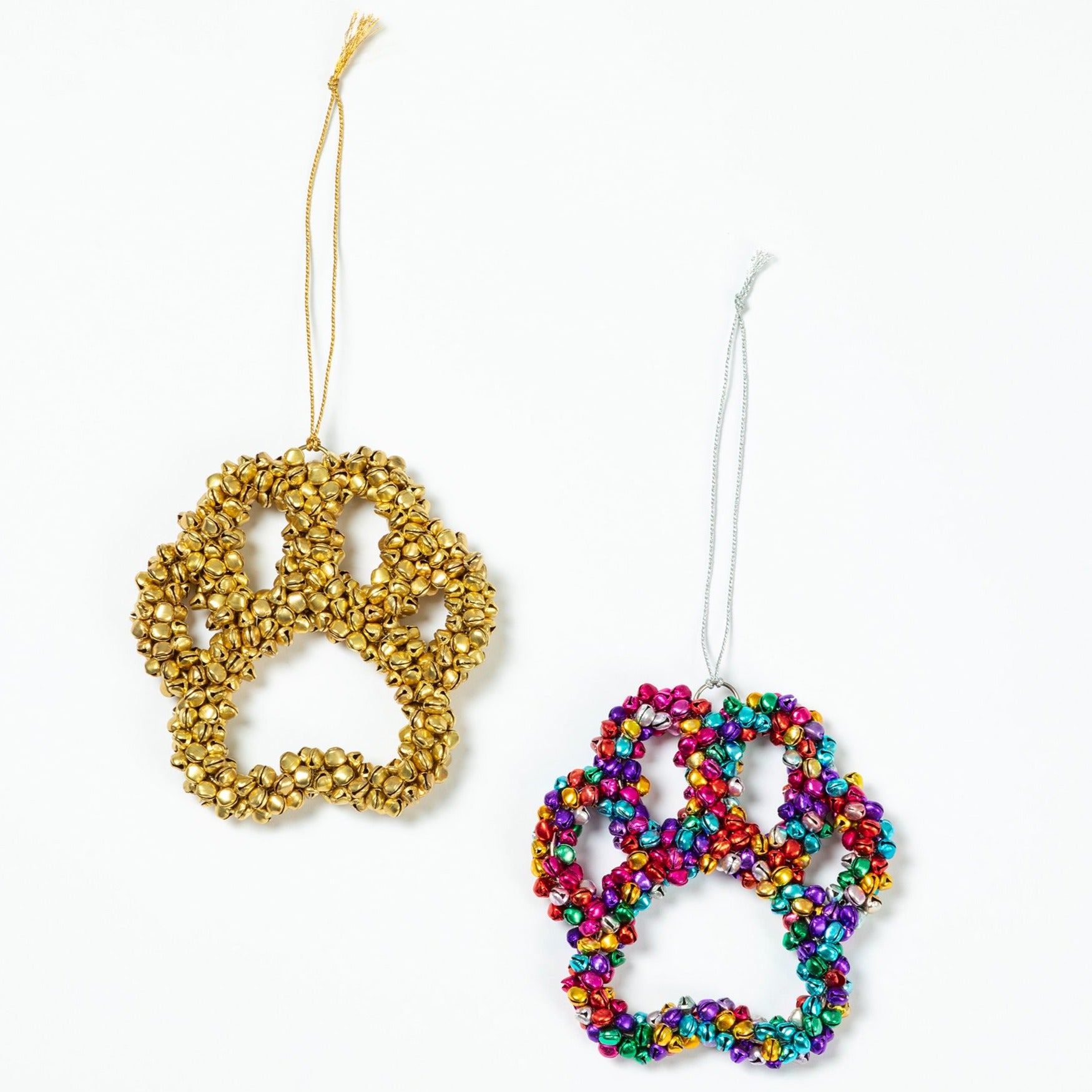 Jingle Bells Paw Print Ornament、mySite、camillekostekn