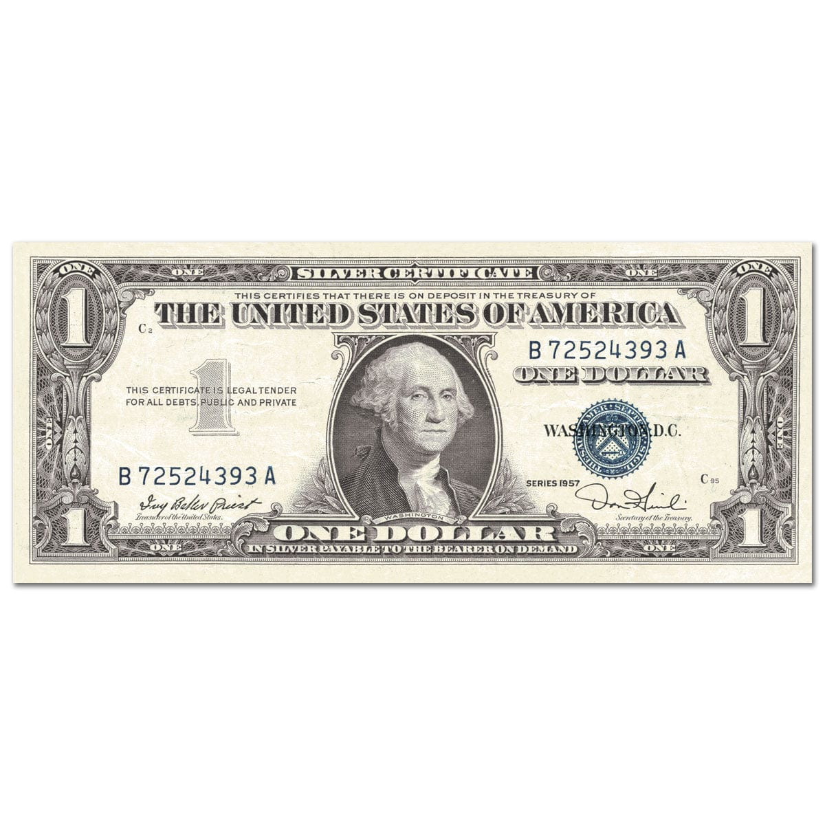  Note Card - One Dollar Bill、mySite、ghnorth