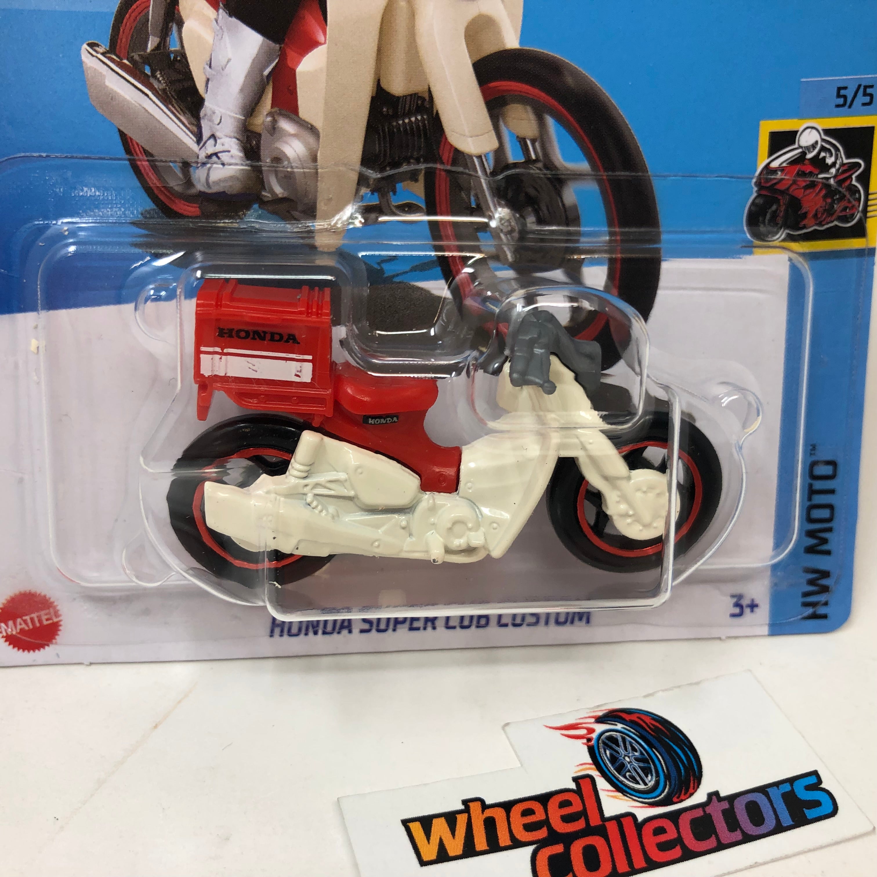 Honda Super Cub Custom #160 * Red/White * 2023 Hot Wheels Case K、mySite、hgirdovlk